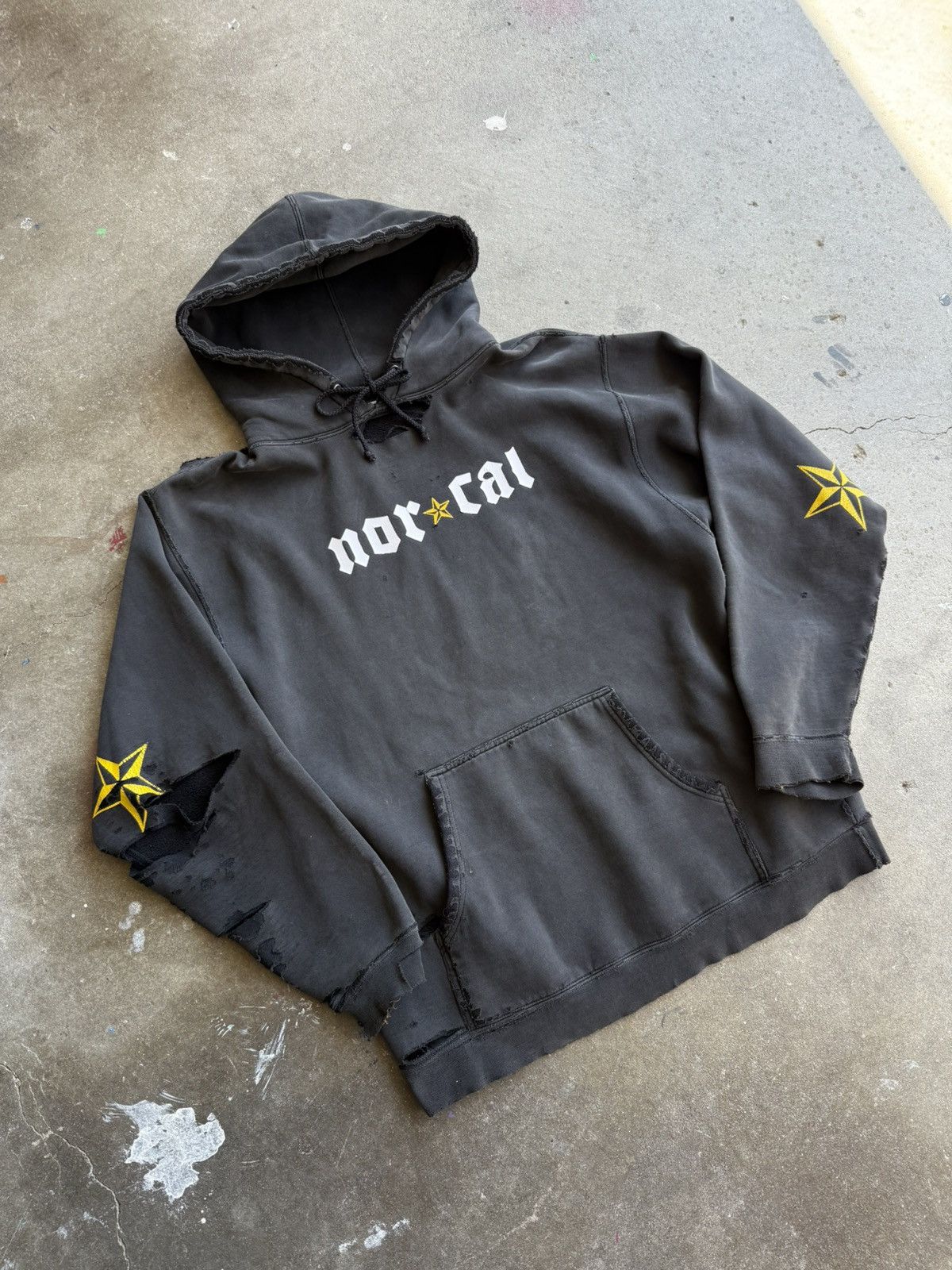 Shorty's Skateboards 90s Thrashed NorCal Star Skate Hoodie Size US L / EU 52-54 / 3 - 3 Thumbnail