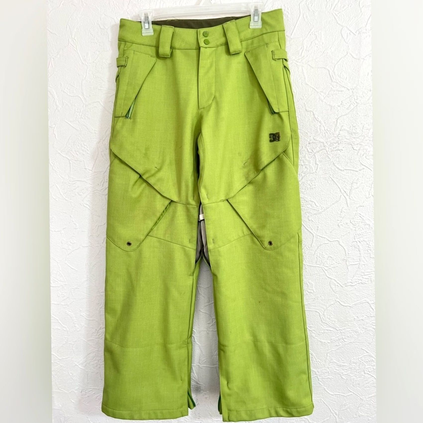 Vintage VINTAGE DC Snow Pants Mens XS Waterproof Lime Green Fernie Inseam 28in Pants Regular Ghost? Size US 27 - 6 Thumbnail