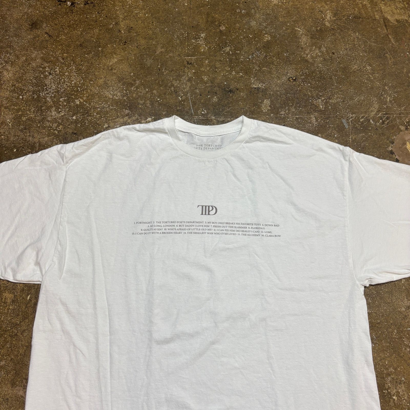 Band Tees Taylor Swift Tortured Poets Department Track List Shirt 2XL Size US XXL / EU 58 / 5 - 2 Thumbnail