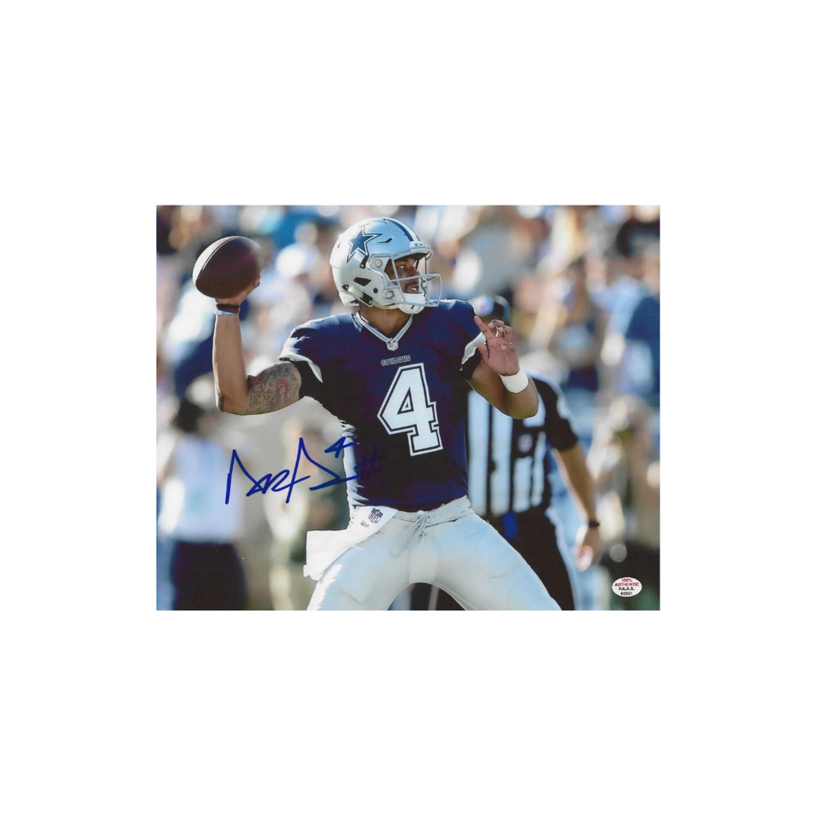 Other Dak Prescott Dallas Cowboys signed 8x10 photo PAAS COA Size ONE SIZE - 3 Thumbnail