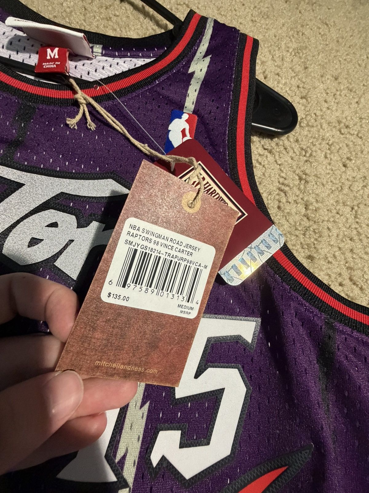 Mitchell & Ness Mitchell & Ness Vince Carter Toronto Raptors Swingman Jersey Size US M / EU 48-50 / 2 - 6 Thumbnail