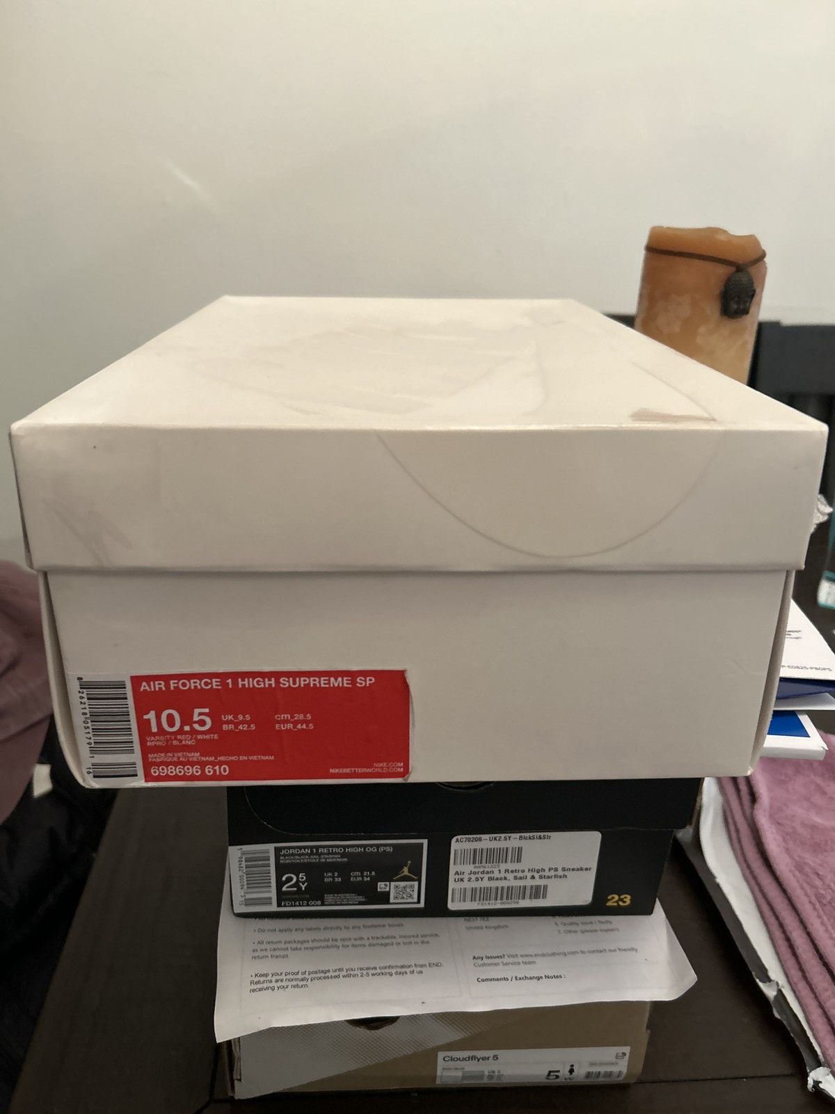 Nike × Supreme NIKE AIR FORCE 1 HIGH SUPREME SP Size US 10.5 / EU 43-44 - 7 Thumbnail
