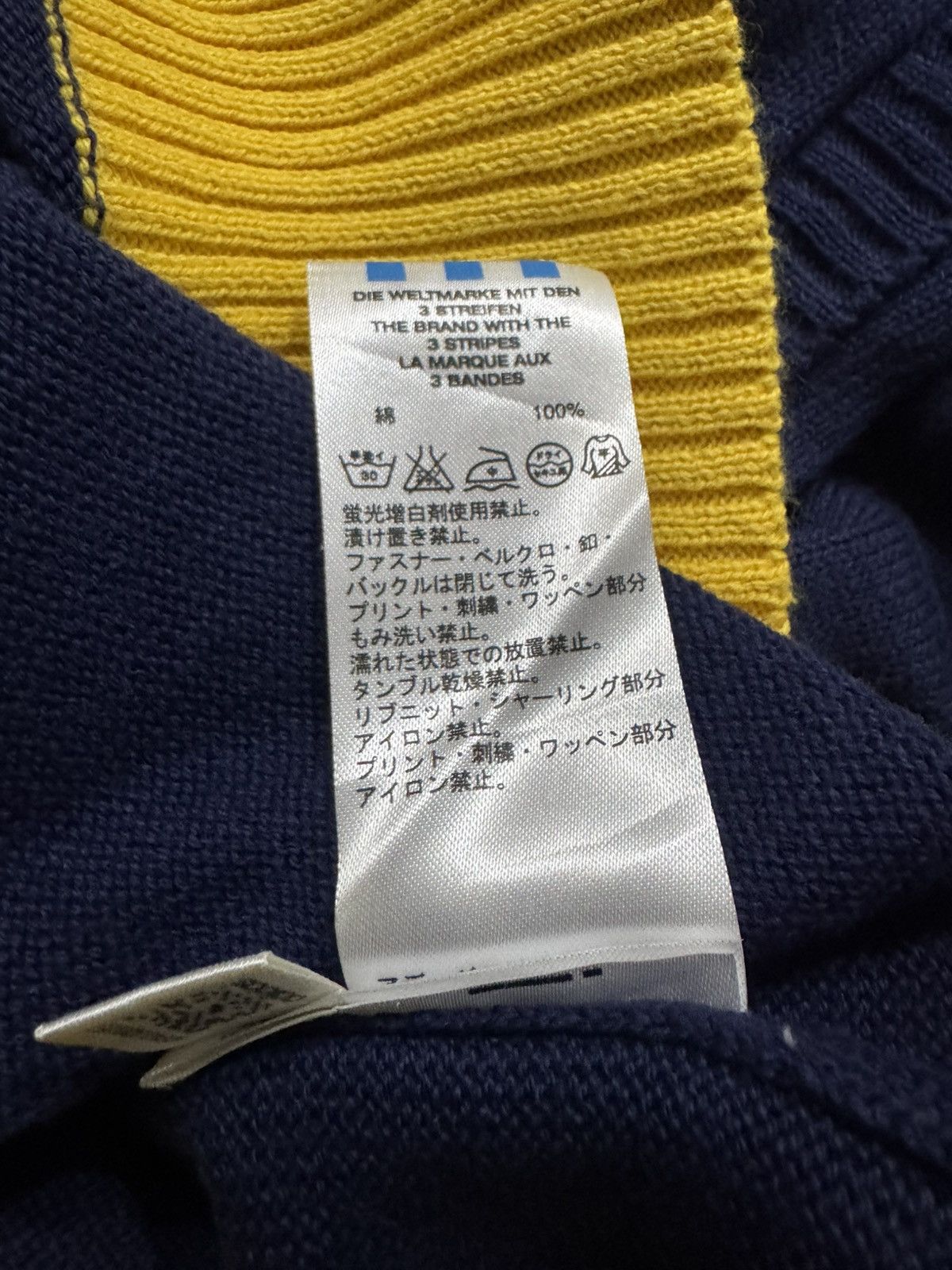Adidas Vintage Adidas Trefoil Raglan Blue Yellow Size US XL / EU 56 / 4 - 5 Thumbnail