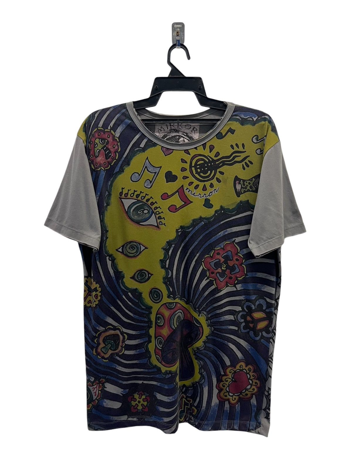Japanese Brand × Vintage VINTAGE MIRROR LSD MUSHROOM MULTICOLOUR ALL PRINT SHIRT Size US L / EU 52-54 / 3 - 1 Thumbnail