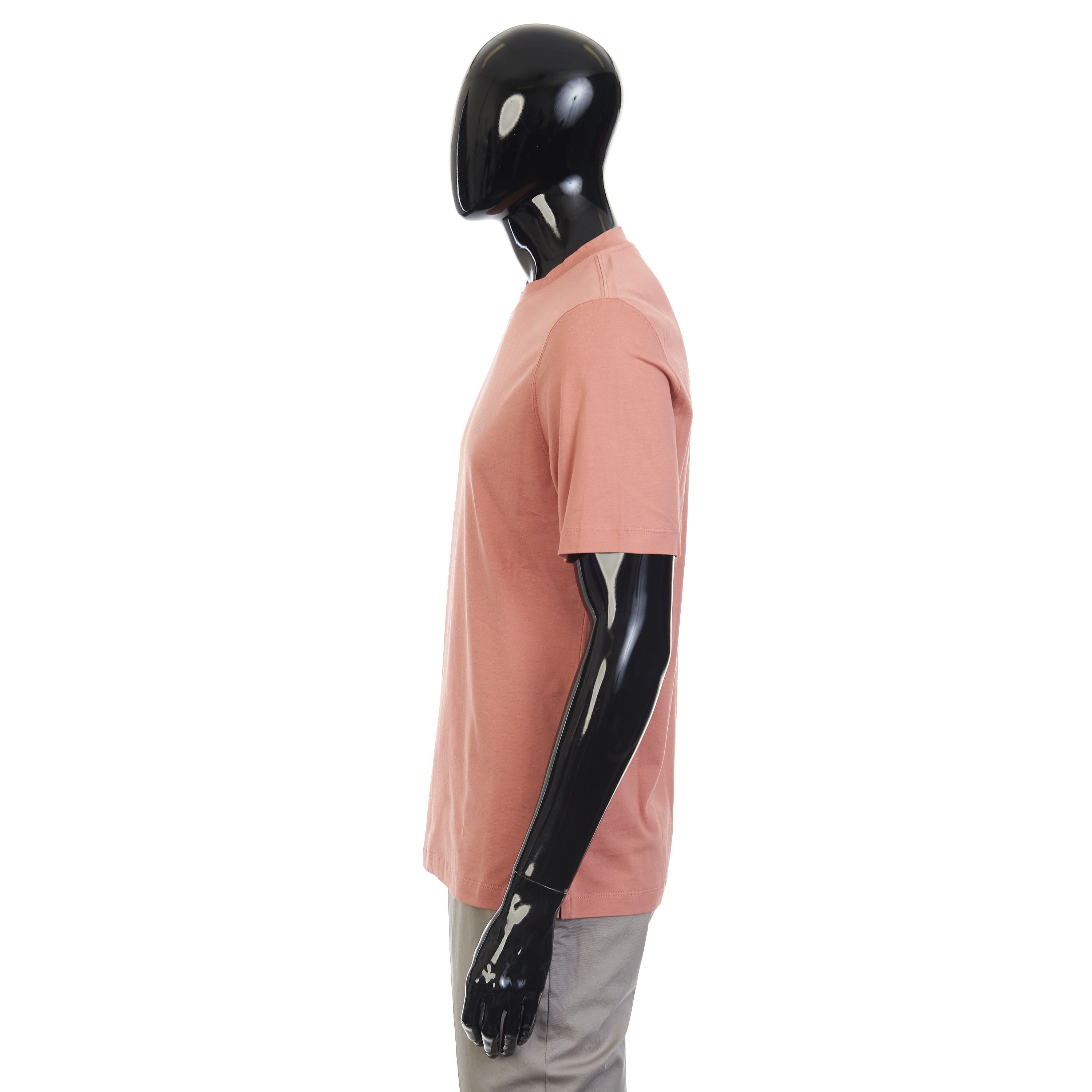 Brunello Cucinelli Salmon Cotton Jersey Crew neck Tshirt With Logo Size S Size US S / EU 44-46 / 1 - 3 Thumbnail