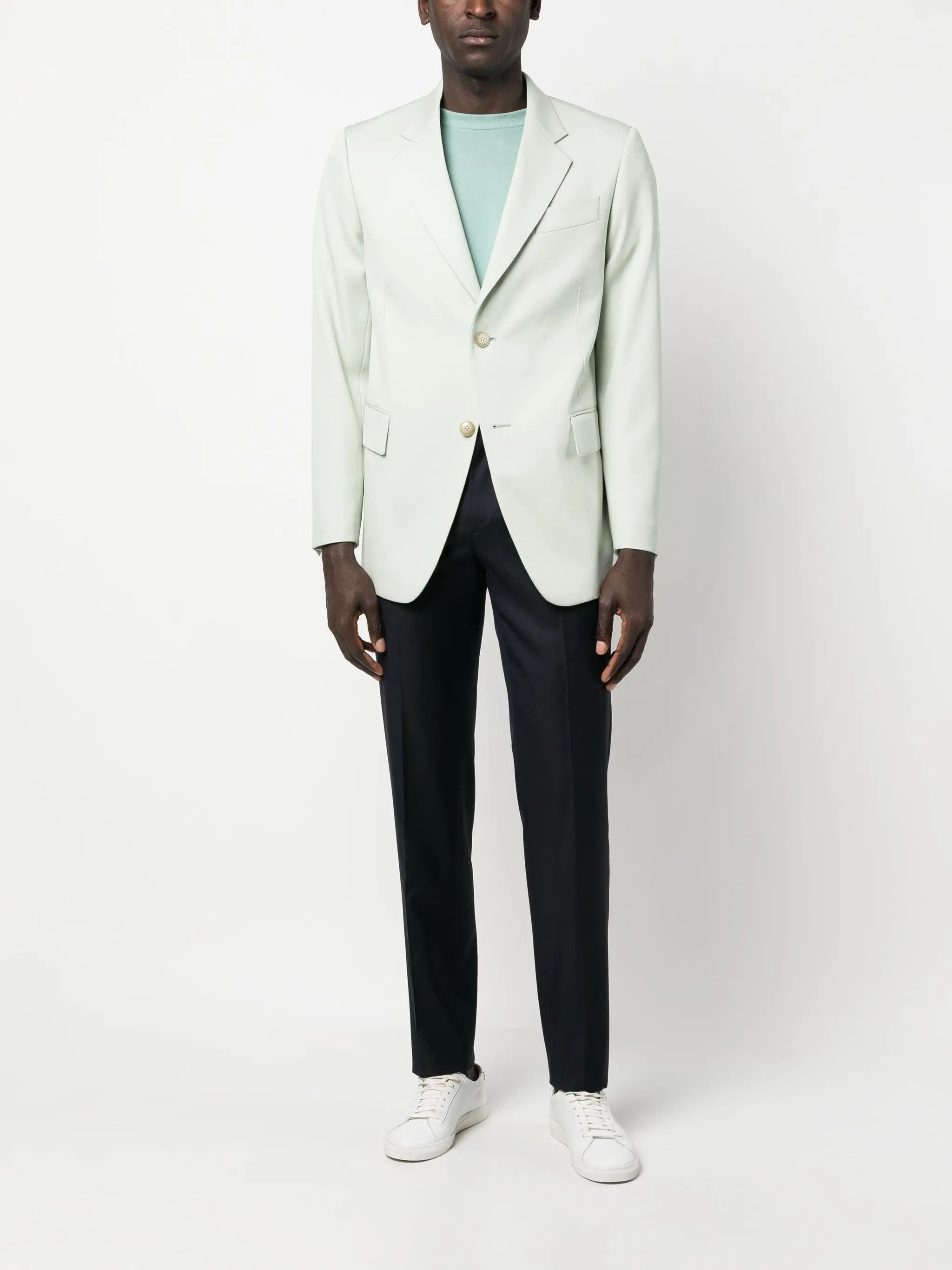 Lanvin o1y0225 Single-Breasted Blazer in Light Green Size US M / EU 48-50 / 2 - 5 Thumbnail