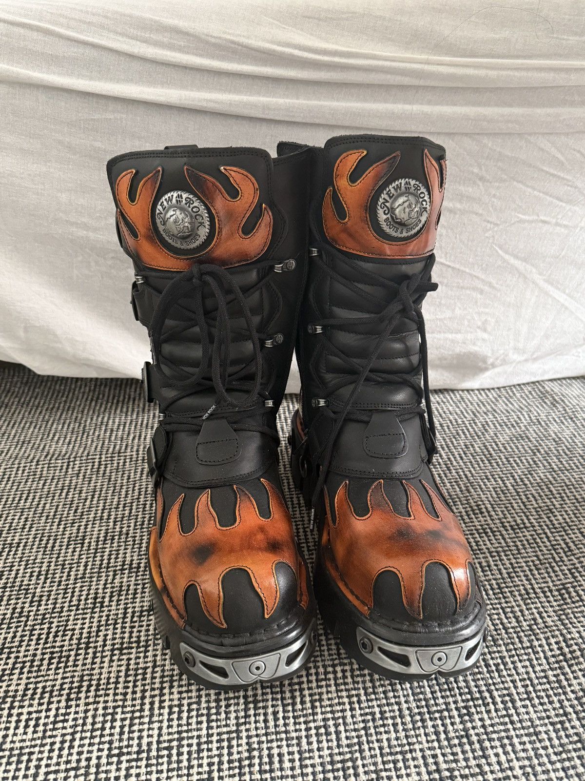 New Rock New Rock flammes noires et orange/neuf Size US 10 / EU 43 - 2 Thumbnail