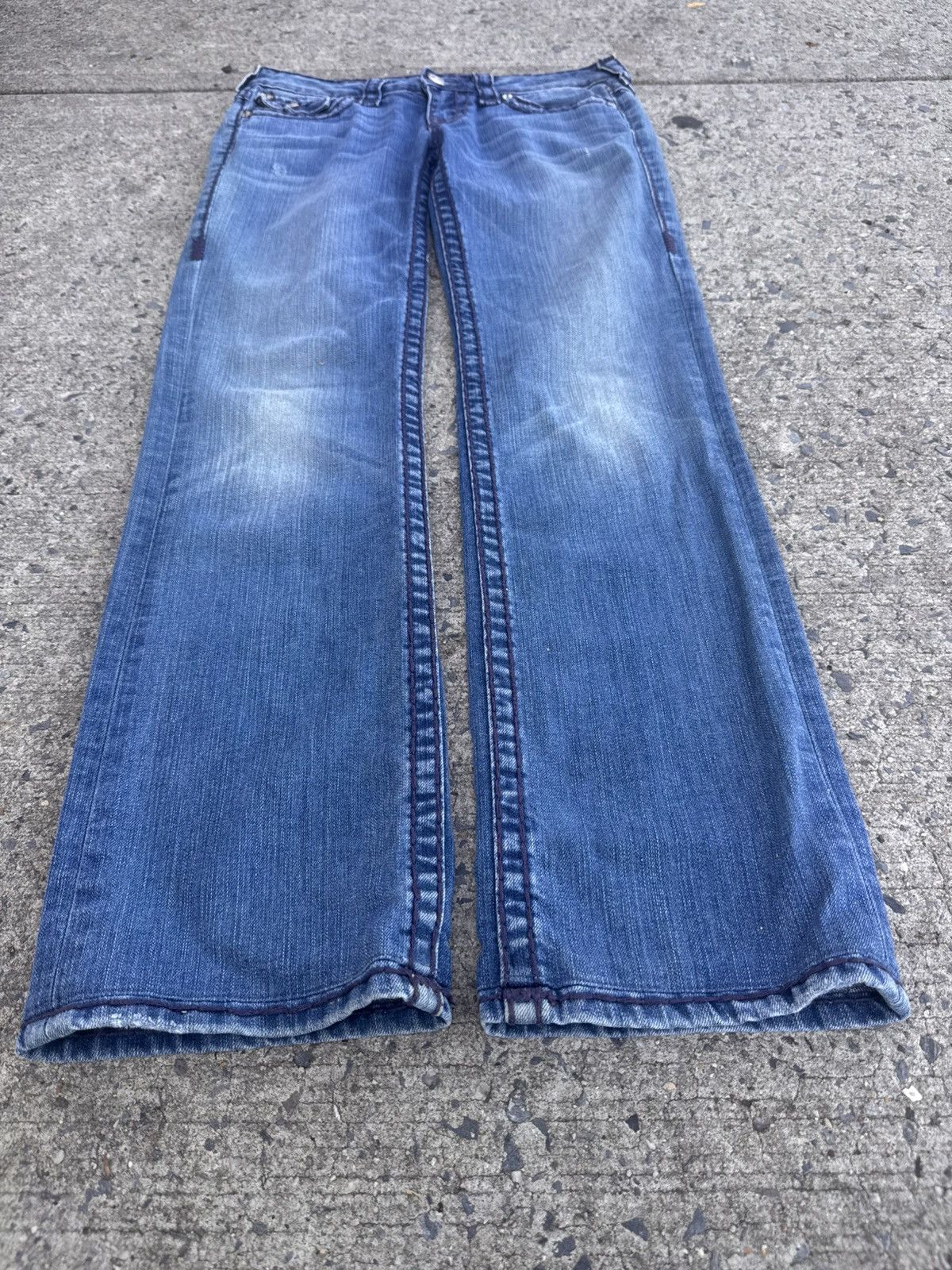 True Religion True Religion Billy Super T Jeans - Classic Bootcut Denim Size 28" / US 6 / IT 42 - 16 Thumbnail