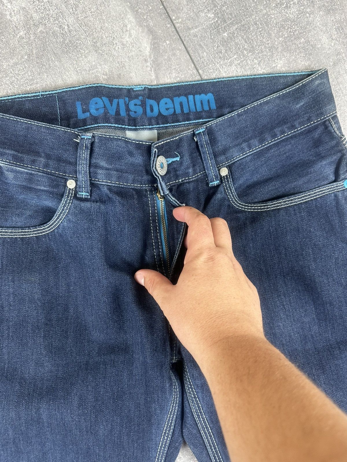 Levi's Levis 522 Mens Blue Tab Logo Denim Jeans Pants Size US 34 / EU 50 - 11 Thumbnail