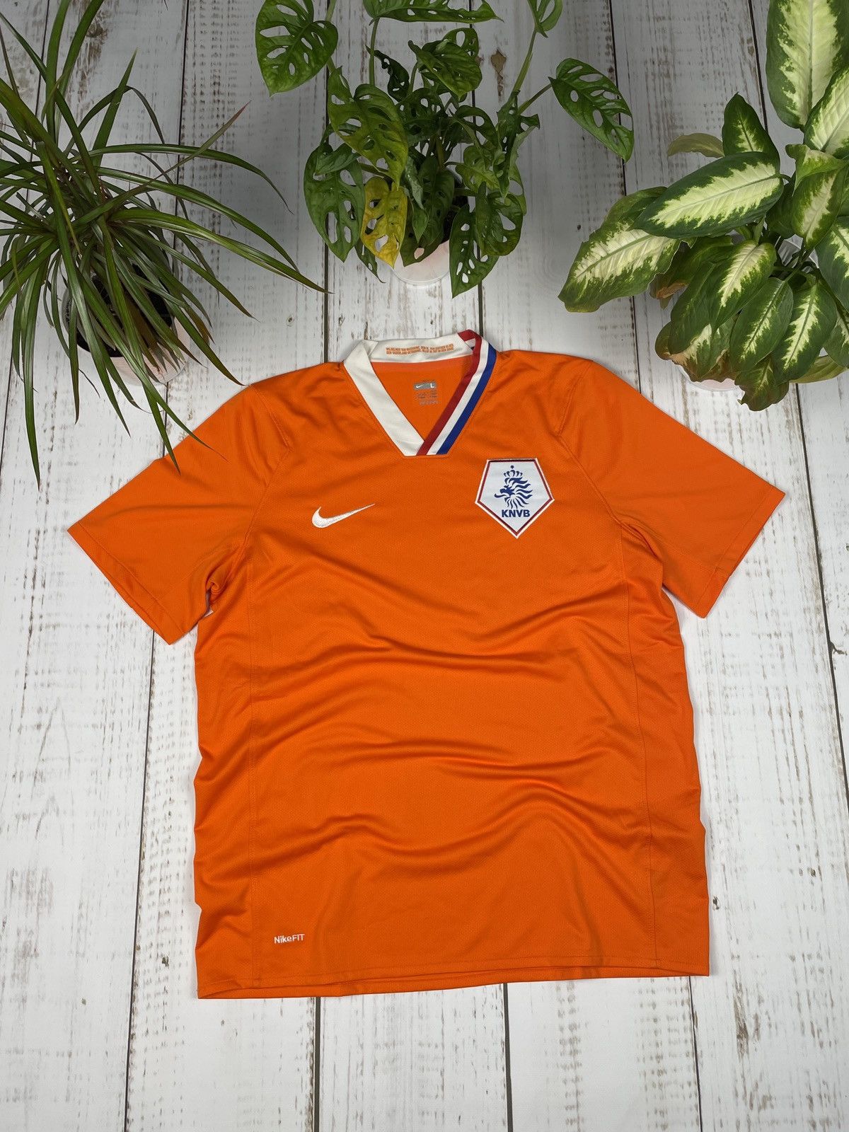 Nike Nike Vintage Soccer Jersey Netherlands 2008 Size US L / EU 52-54 / 3 - 1 Thumbnail