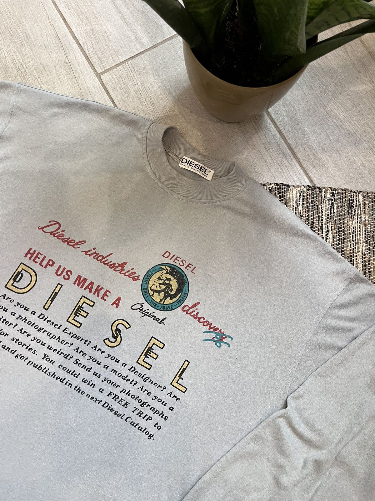 Diesel × Vintage vintage diesel long sleeve logo chest first diesel models Size US L / EU 52-54 / 3 - 6 Thumbnail