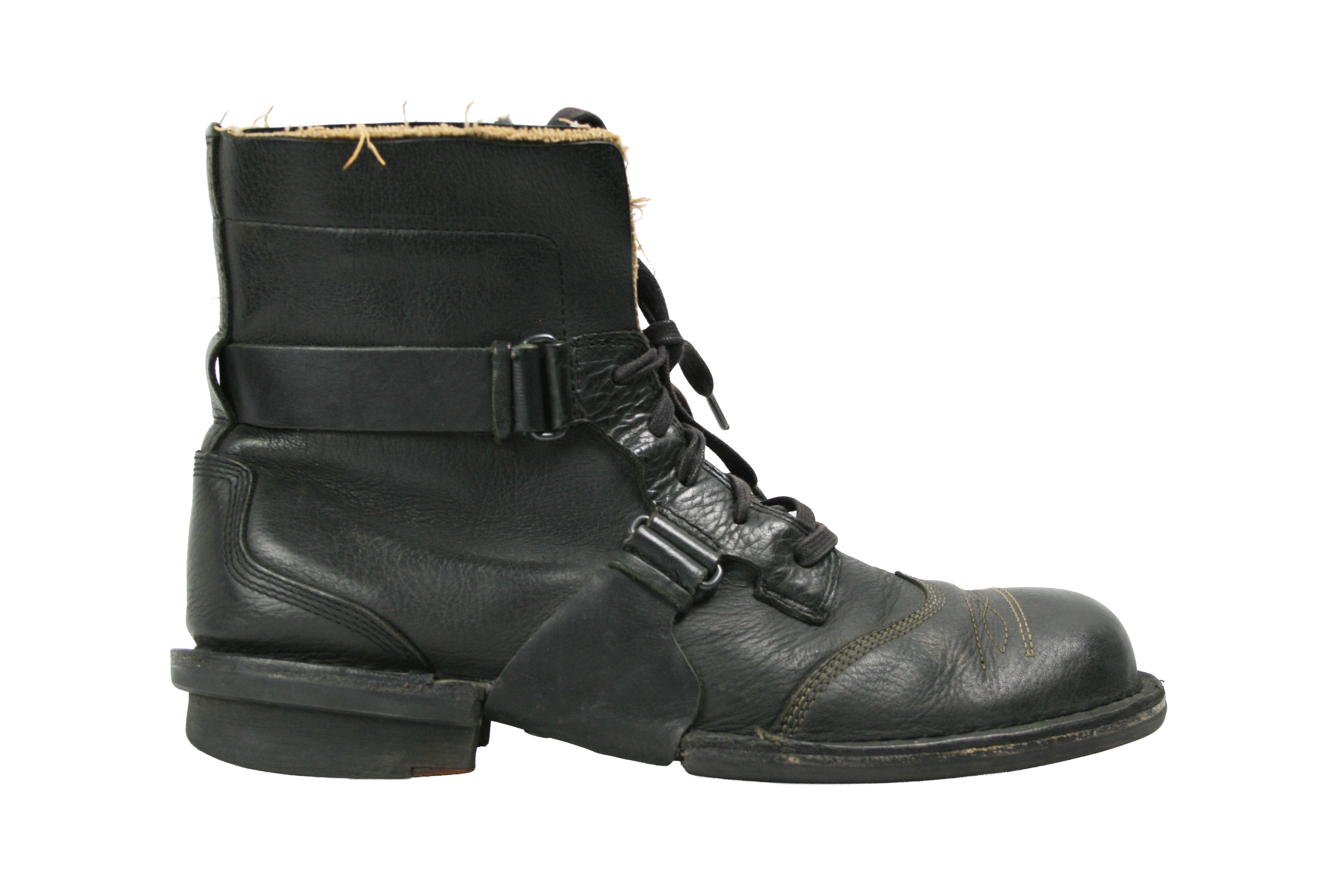 Diesel 00S Industrial Avant Garde Y2K Biker Purnell Boots Vintage Size US 11 / EU 44 - 2 Thumbnail