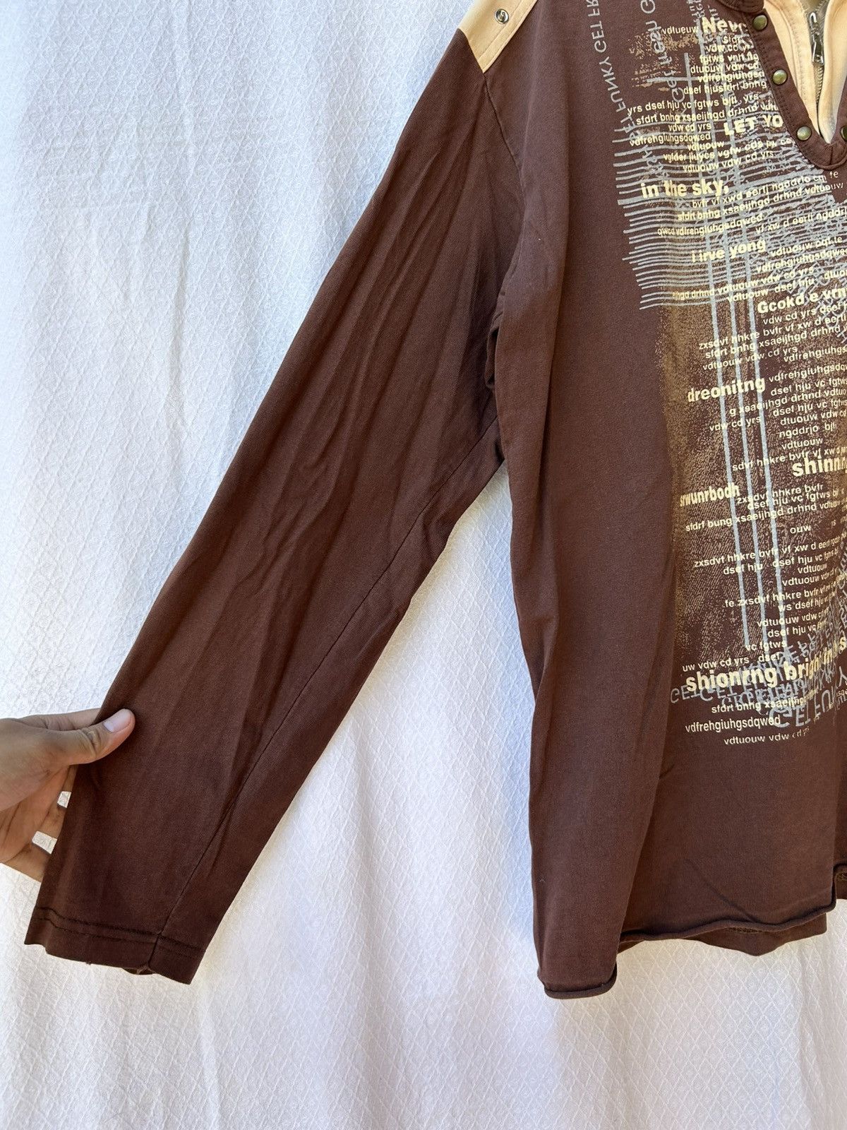 Japanese Brand Unknow longsleeve double layer japanese style Size US L / EU 52-54 / 3 - 4 Thumbnail
