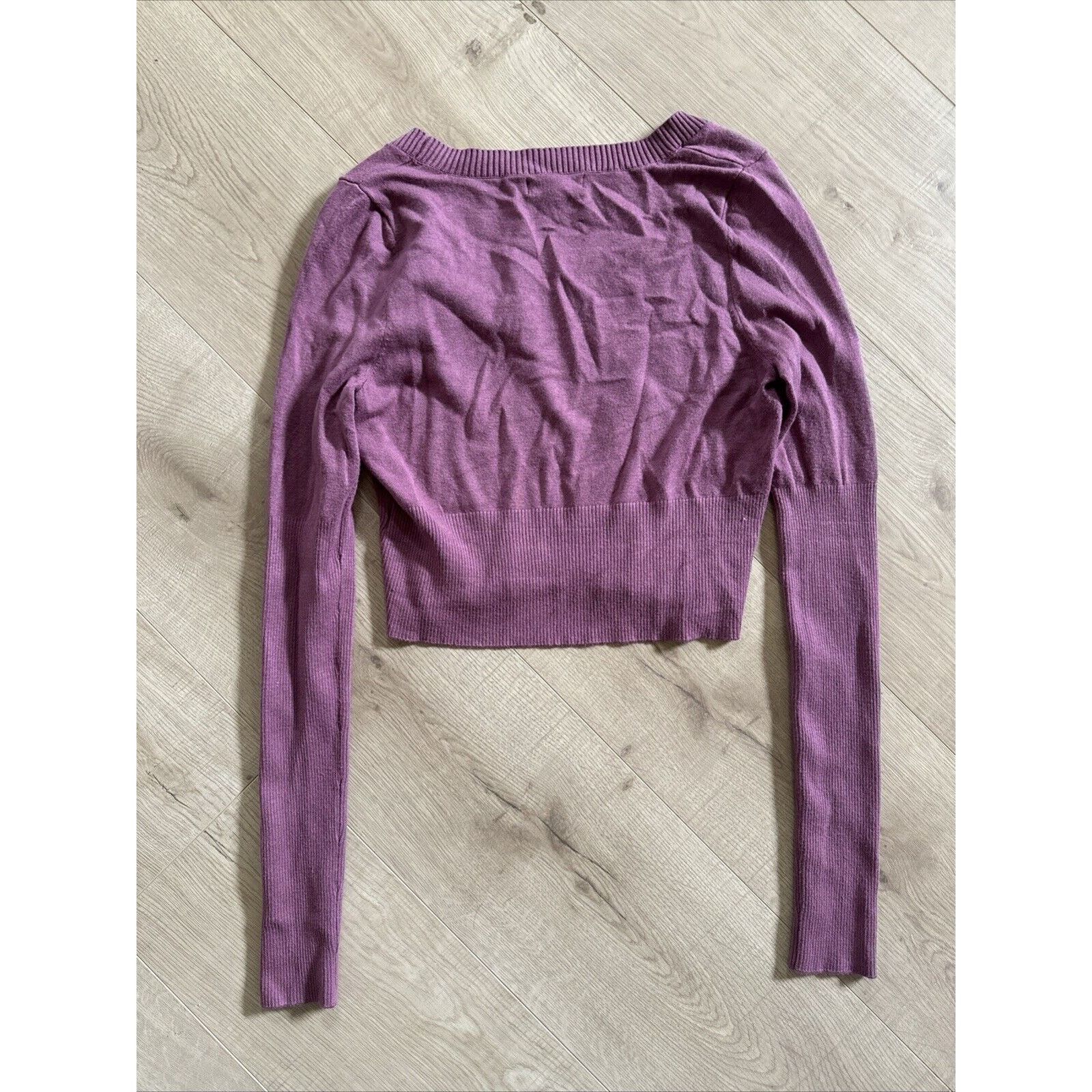 Other LA Hearts Women’s Small Purple Cropped Long Sleeve Size S / US 4 / IT 40 - 4 Thumbnail