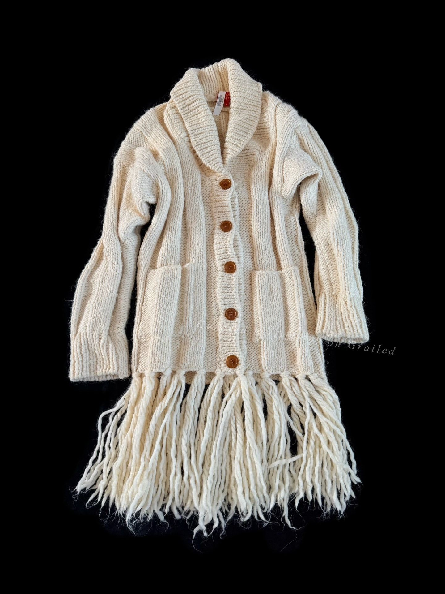 Vivienne Westwood Vivienne Westwood Vintage Fringed Long Knit Coat Size M / US 6-8 / IT 42-44 - 1 Thumbnail