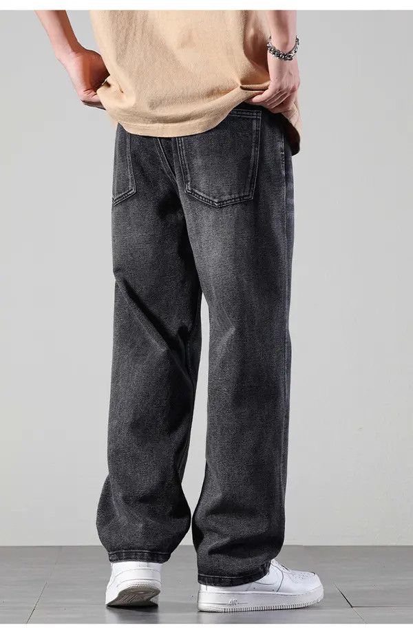 Japanese Brand Vintage washed distressed loose versatile simple jeans Size US 32 / EU 48 - 4 Thumbnail
