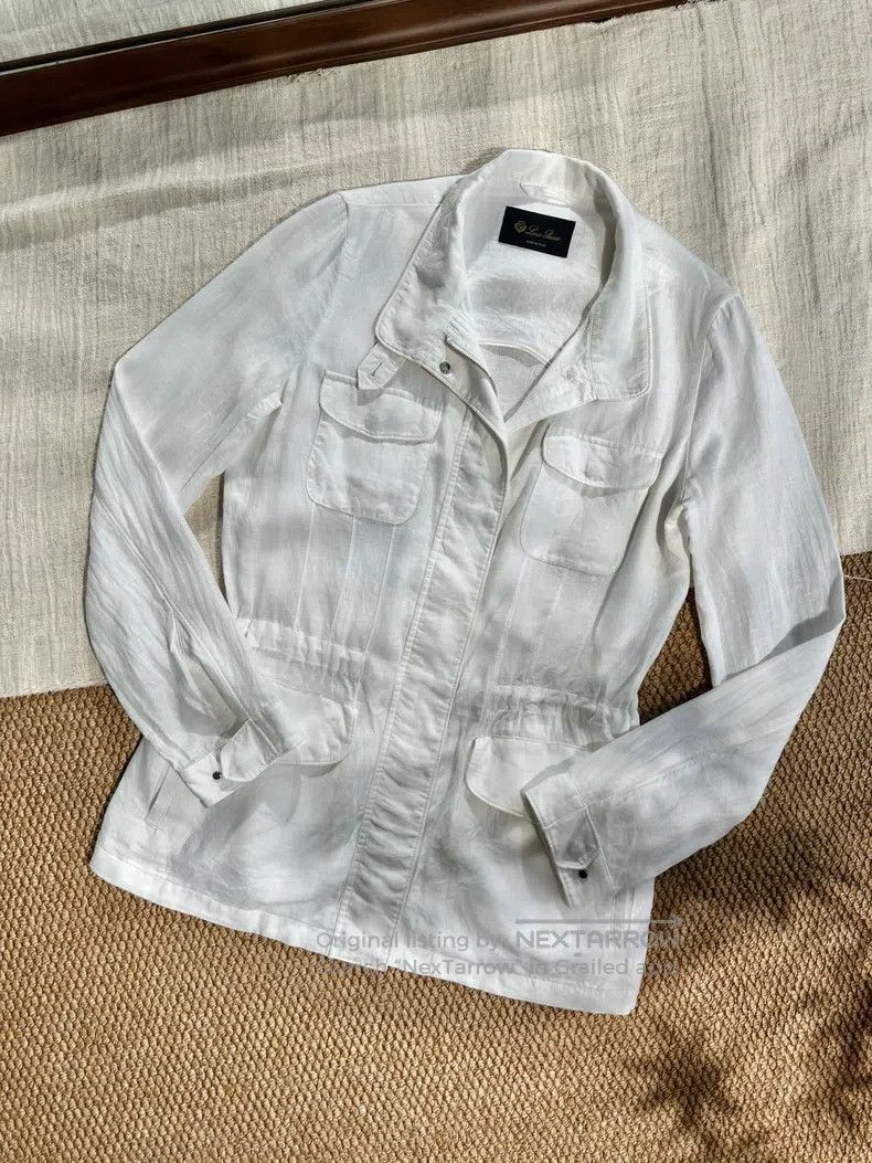 Loro Piana Loro Piana Traveleller Series Traveler Linen Jacket, Women Size S / US 4 / IT 40 - 1 Thumbnail