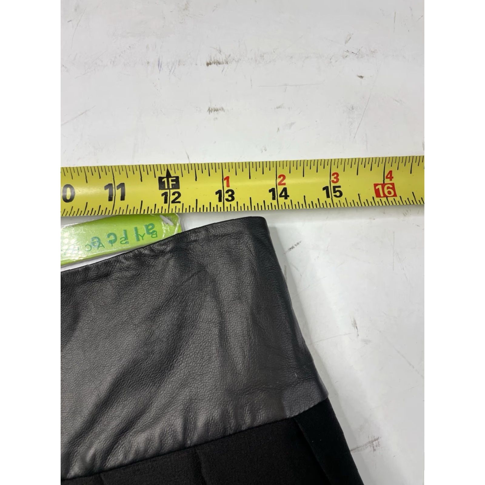 Alice + Olivia NWT Alice Olivia Skirt Womens 4 Black Lamb Leather Pleated Zip Mini 90s Gothic Biker Punk Rock Party/Cocktail Size 27" / US 4 / IT 40 - 3 Thumbnail