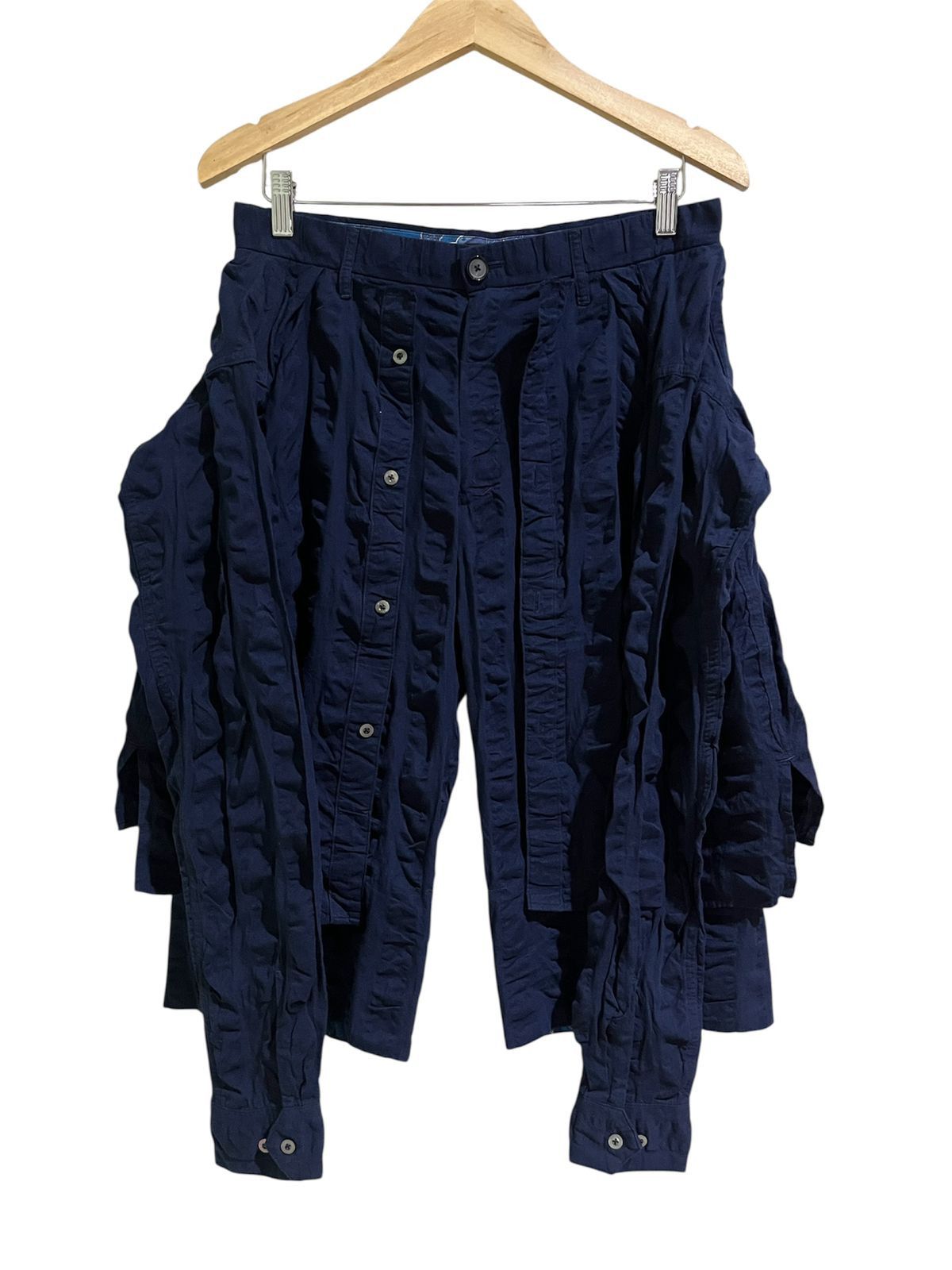 Maison MIHARA YASUHIRO Mihara yasuhiro wrinkle hybrid pants Size US 32 / EU 48 - 1 Thumbnail