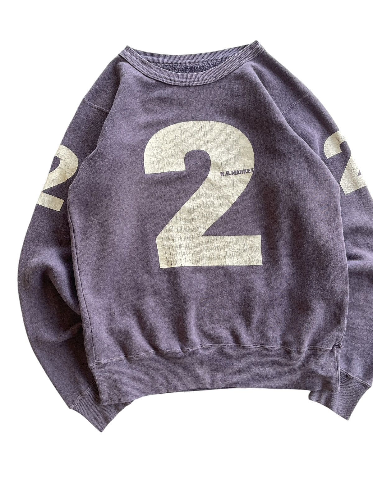 HOLLYWOOD RANCH MARKET H.R.Market MFG.Co Big Logo Sweater Sunfaded Size US M / EU 48-50 / 2 - 3 Thumbnail