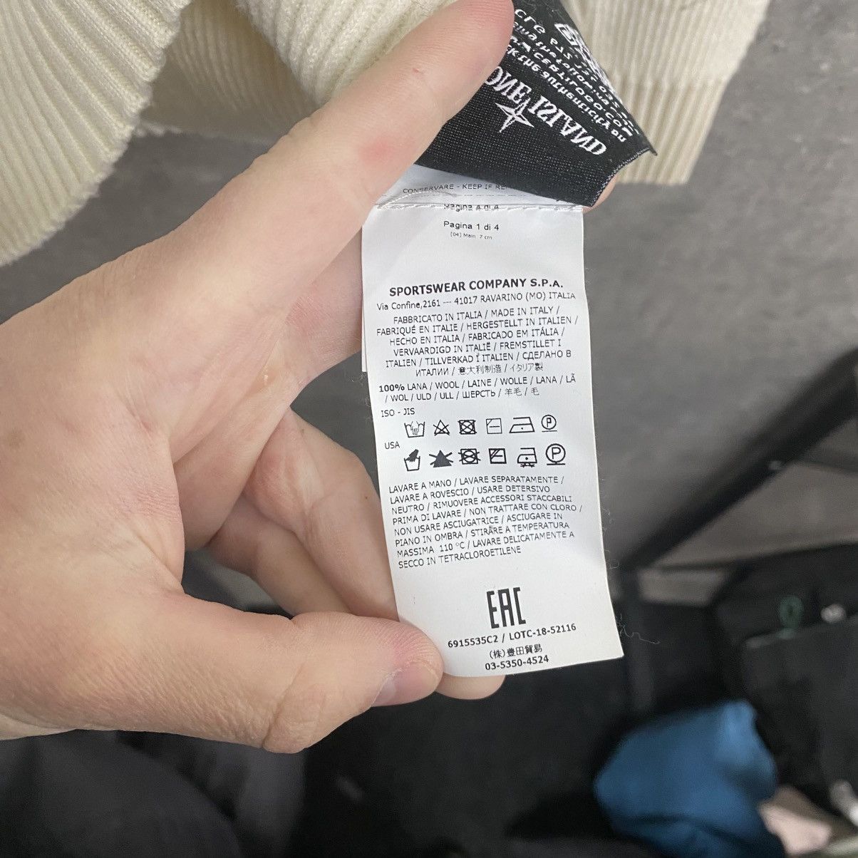 Stone Island Vintage Stone Island Turtleneck Wool Knit Sweater Size US L / EU 52-54 / 3 - 12 Thumbnail