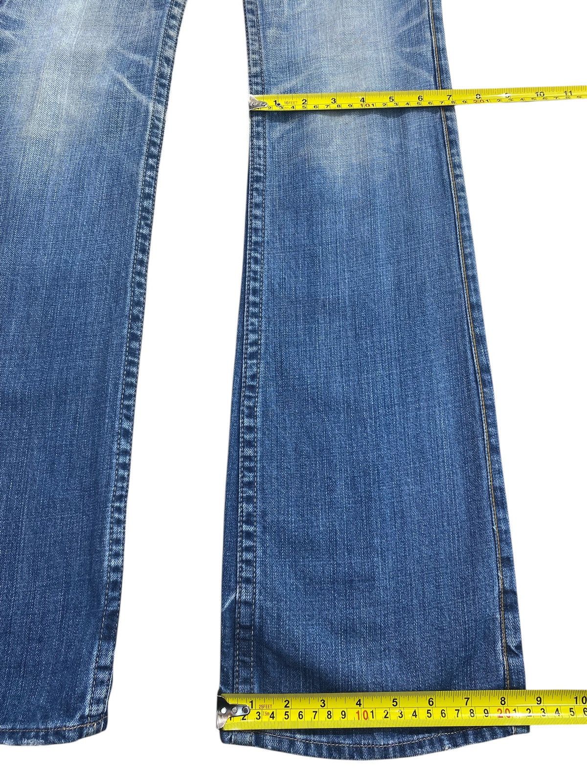 Japanese Brand Japanese Brand Grunde Faded Wash Style Flare Jeans Size US 27 - 8 Thumbnail