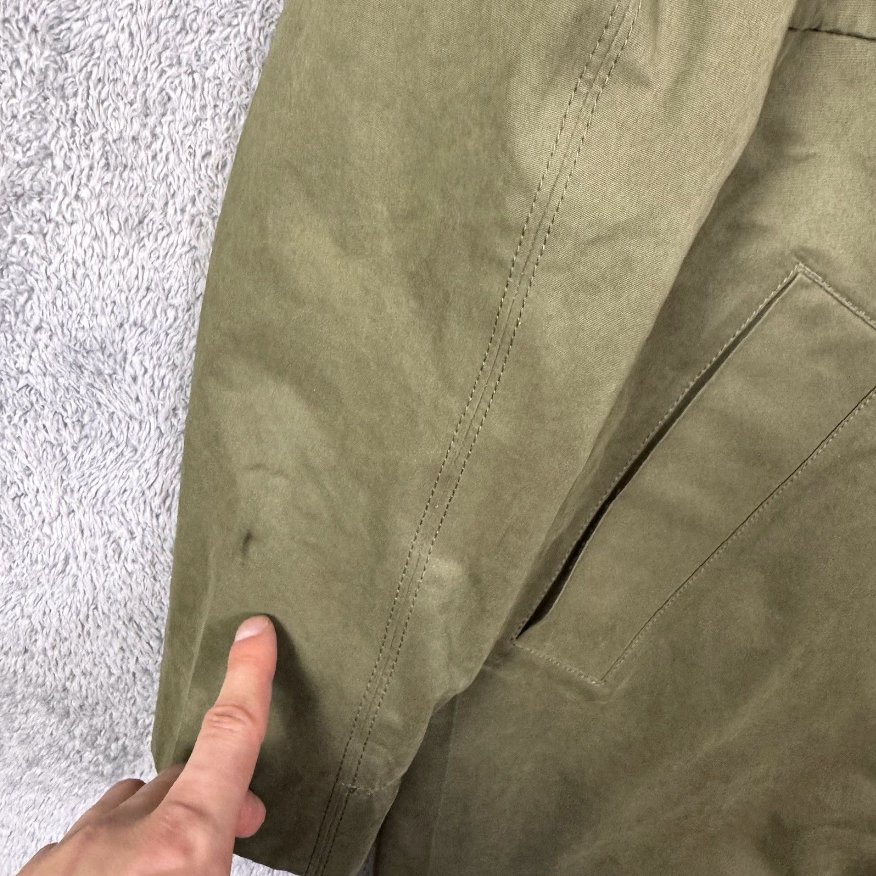 Lululemon Lululemon Rain Shaker Trench Jacket Womens 6 Full Zip Hooded Waterproof Softshell Green Long Sleeve Size M / US 6-8 / IT 42-44 - 5 Thumbnail