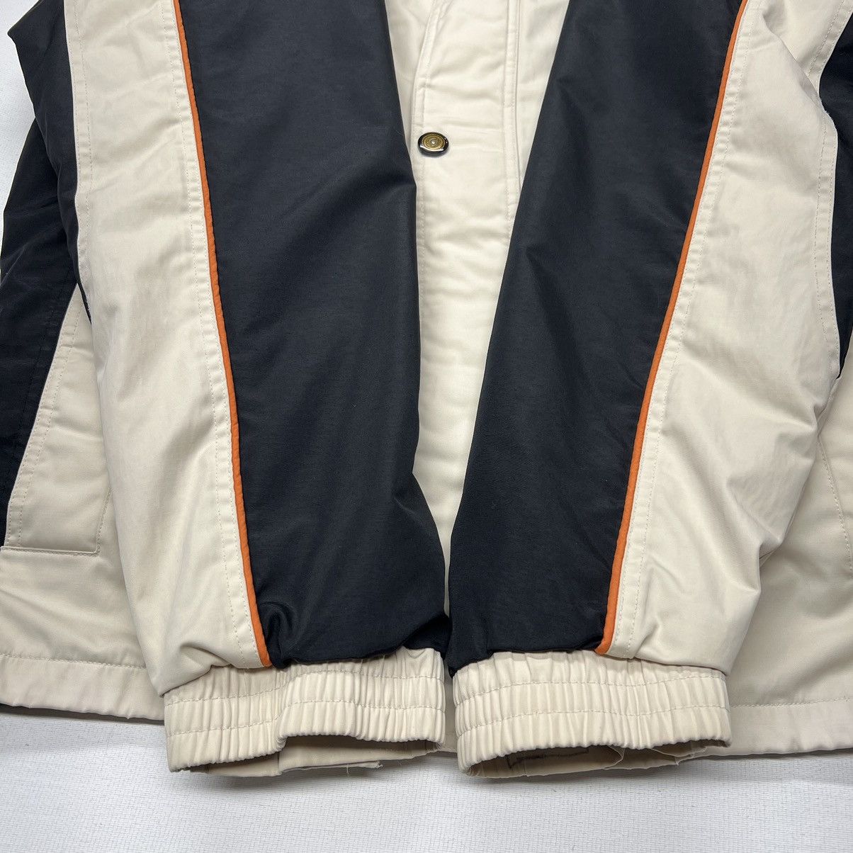 Fila × Vintage VTG Fila Jacket Beige Full Zip Pocket Hooded Coat Retro Size US XL / EU 56 / 4 - 6 Thumbnail