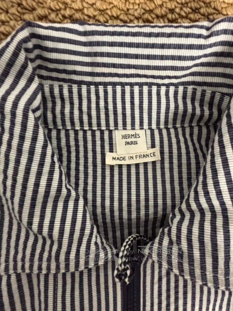 Hermes Hermes Striped Lapel Casual Beach Jacket, Women's Size XXS / US 00 / IT 34 - 2 Thumbnail