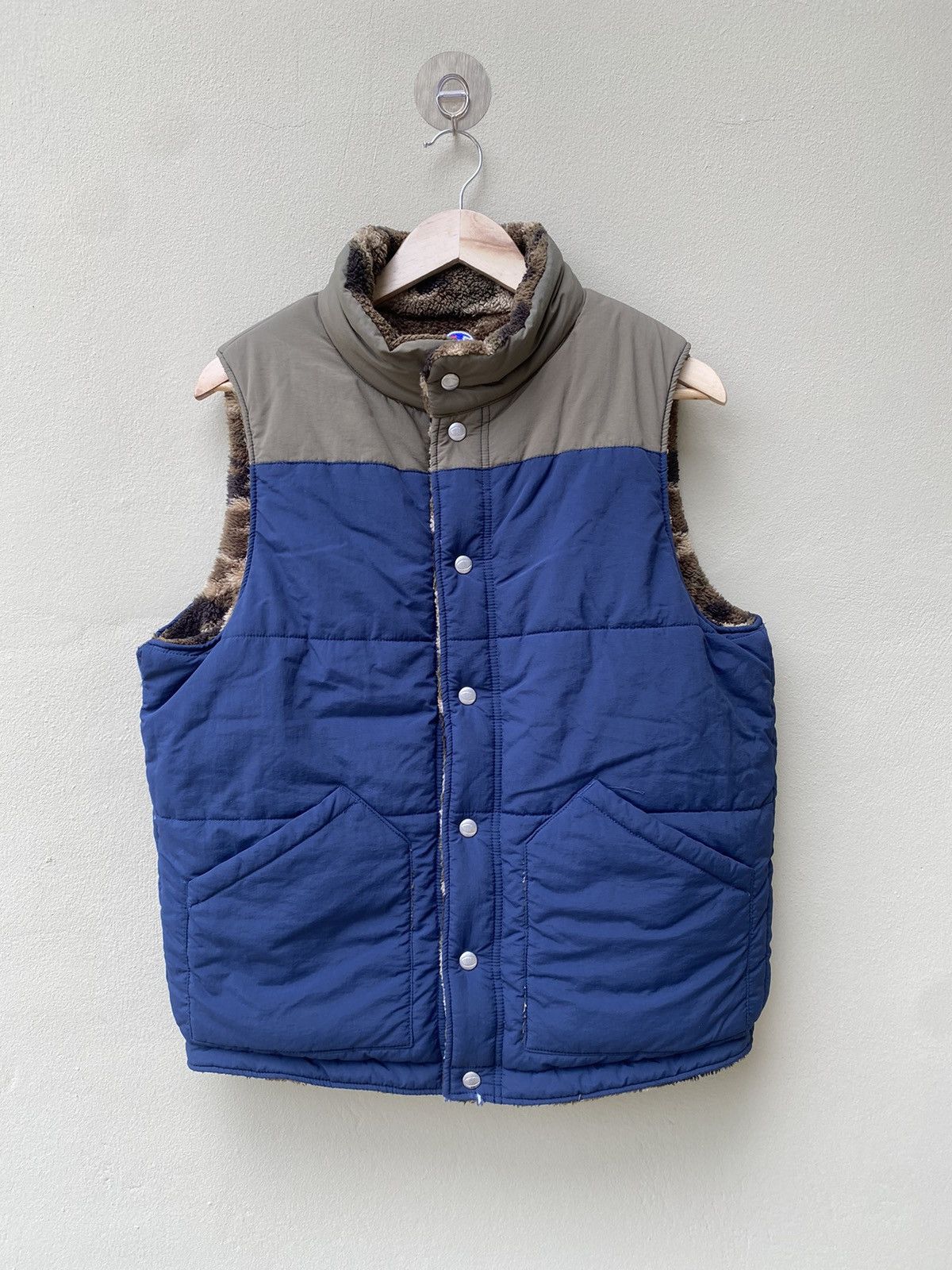 Champion × Vintage RARE CHAMPION REVERSIBLE CAMO VEST Size US L / EU 52-54 / 3 - 1 Thumbnail