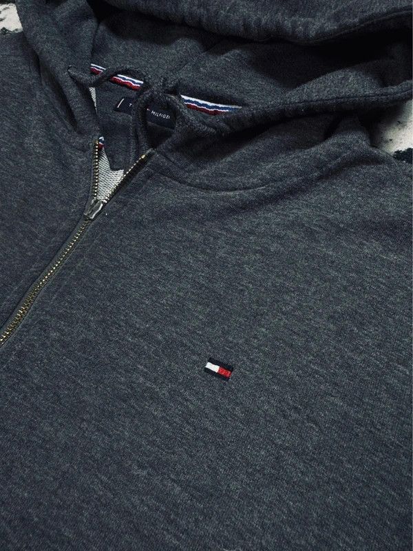 Tommy Hilfiger Tommy Hilfiger gray L zip hoodie Size US L / EU 52-54 / 3 - 4 Thumbnail