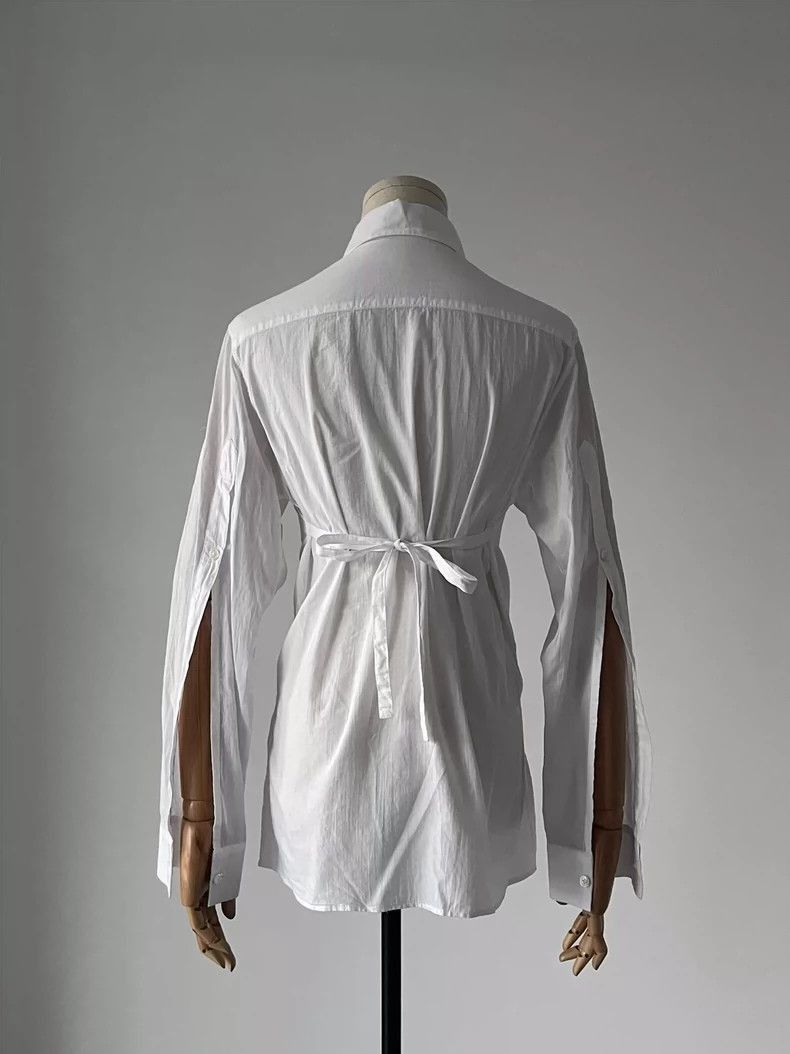 Ann Demeulemeester Ann Demeulemeester Ann Demeulemeester white shirt with fly Size US M / EU 48-50 / 2 - 2 Thumbnail