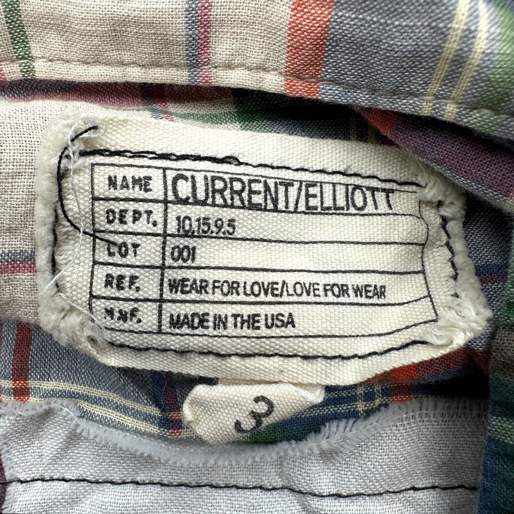 Vintage Current/Elliott The Perfect Shirt Canyon Plaid Button Shirt Large Long Sleeve Blue Mens? Womens? Size L / US 10 / IT 46 - 4 Thumbnail