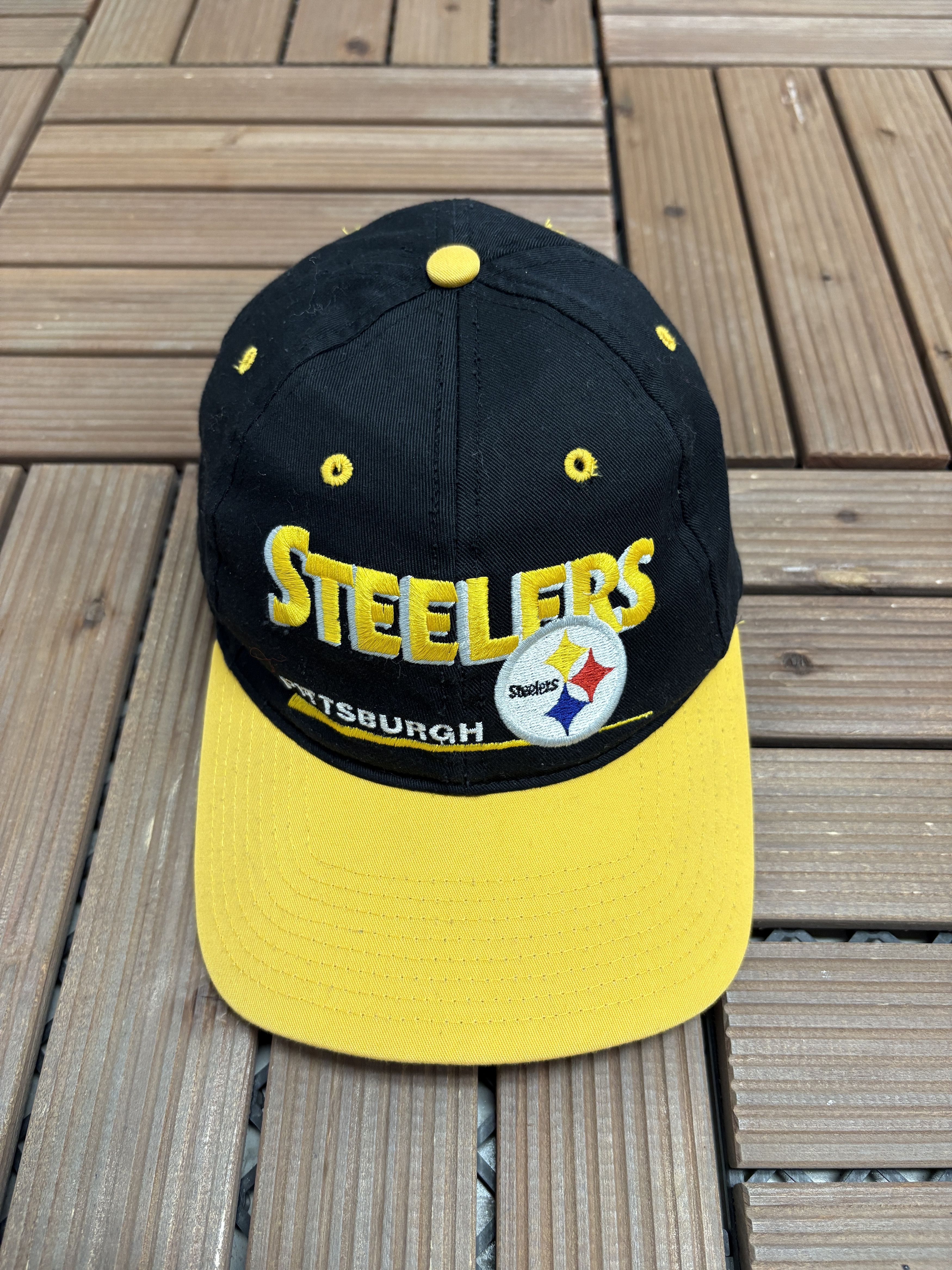Vintage Pittsburgh Steelers Vintage Embroidered Snap Back Hat Size ONE SIZE - 2 Thumbnail