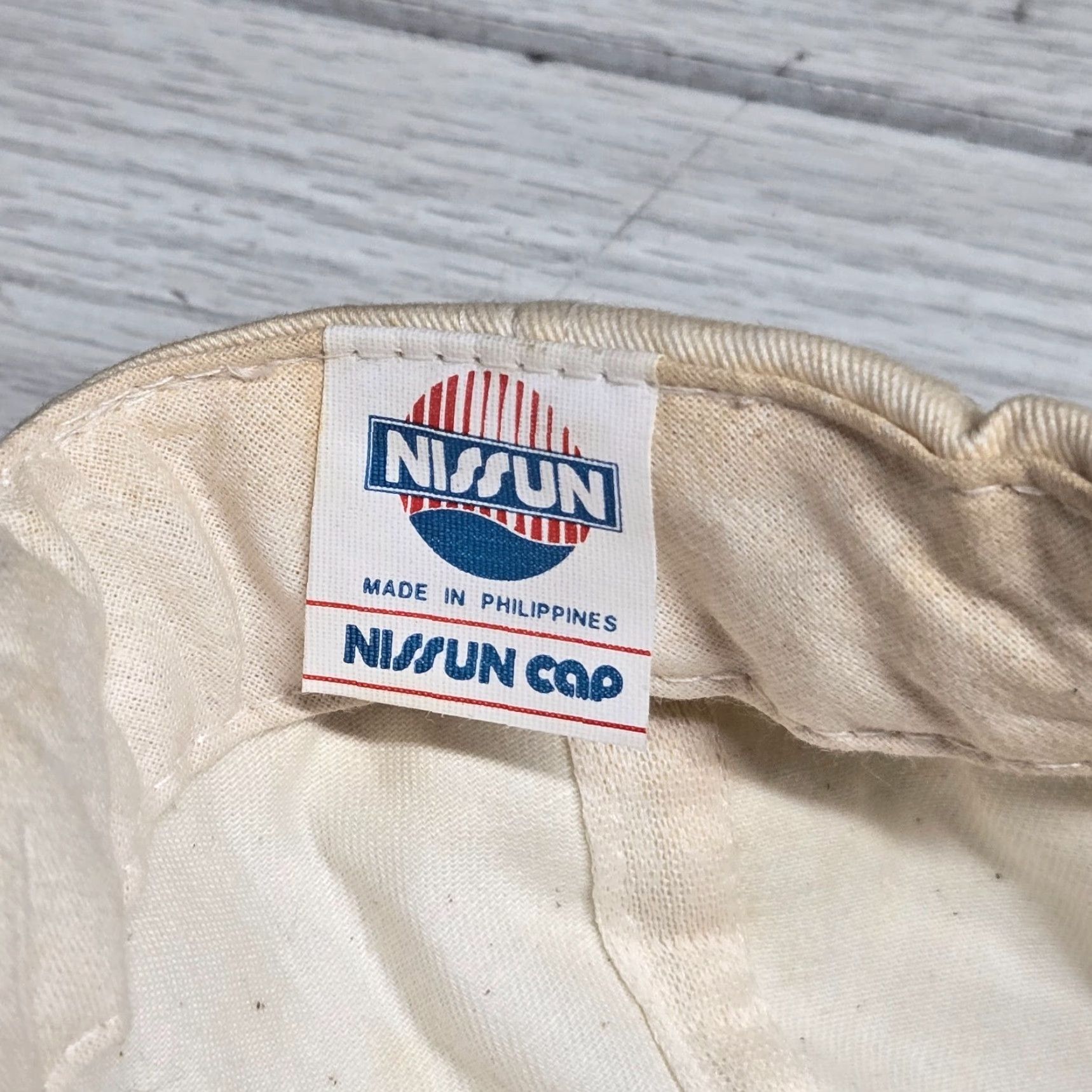Vintage Hubbell "Wiring Device - Kellems" Tan Baseball Hat Cap Snapback Adult Adjustable Hat Beige Cotton Canvas Logo Size ONE SIZE - 7 Thumbnail