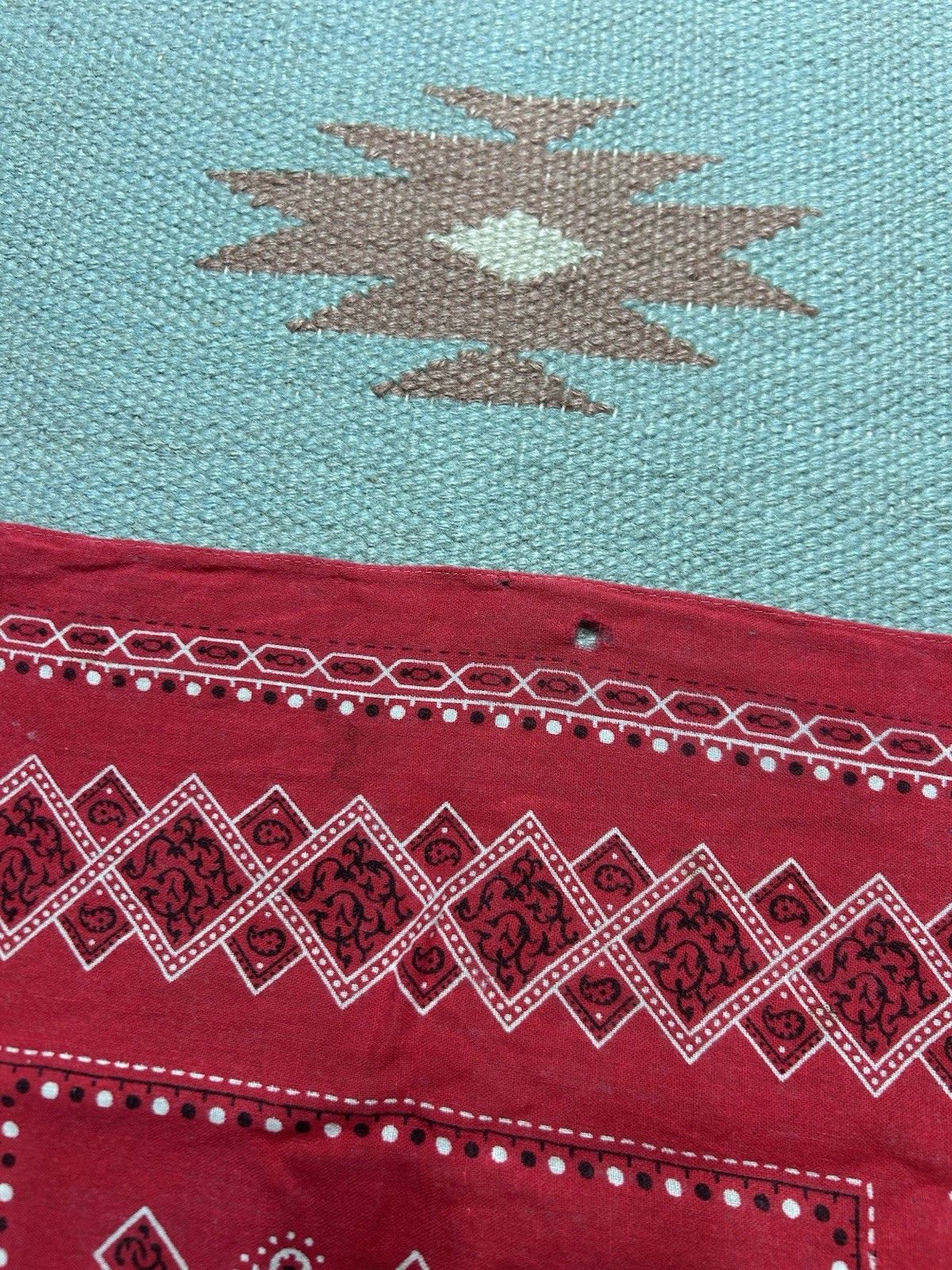 Vintage Vintage 1950s elephant bandana trunk up soft cotton selvedge Size ONE SIZE - 4 Thumbnail