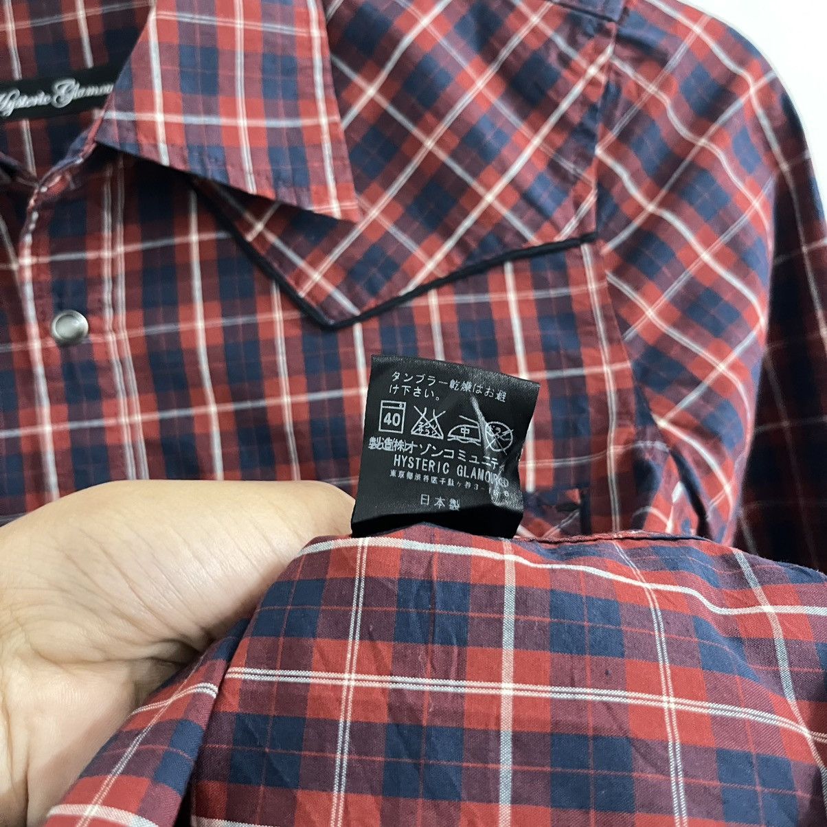 Hysteric Glamour Hysteric Glamour Plaid Western Button Up Size M / US 6-8 / IT 42-44 - 8 Thumbnail