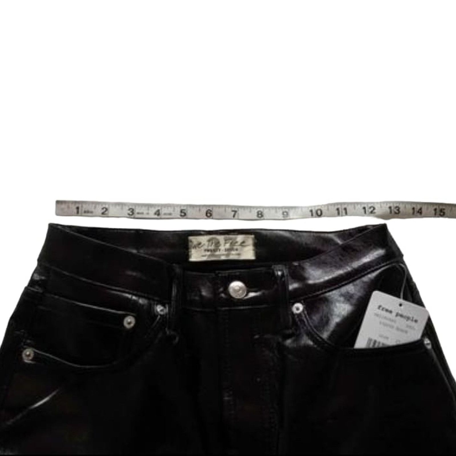 Free People Free People Phoenix Coated Skinny Jean Black size 27 NWT Size 27" / US 4 / IT 40 - 7 Thumbnail