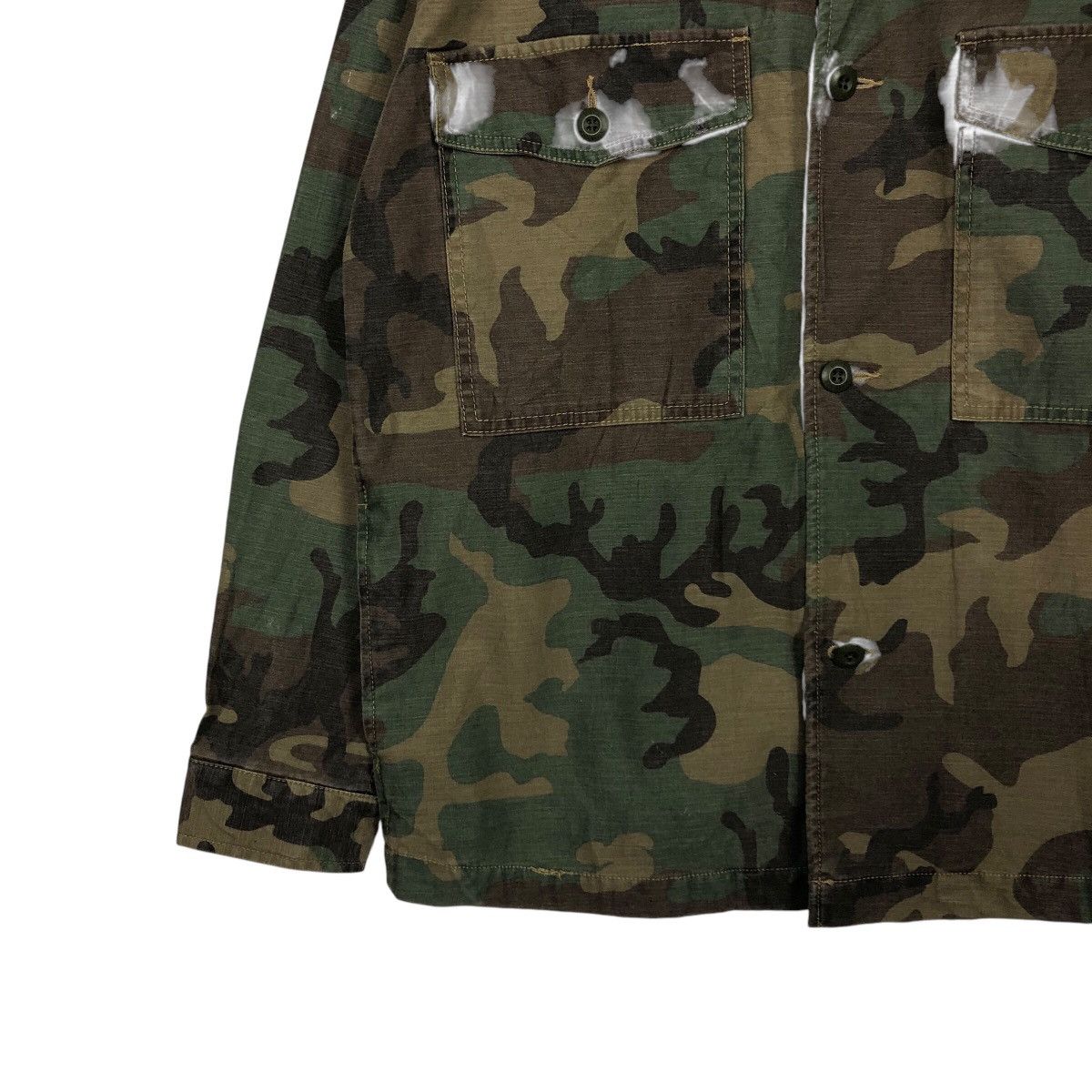 Japanese Brand 📌Vintage Chore Jacket Camouflage Back Number Issey Miyake Size US L / EU 52-54 / 3 - 5 Thumbnail
