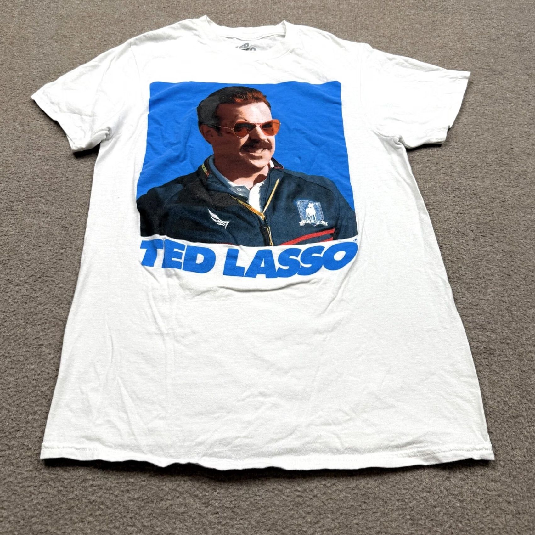 Vintage Ted Lasso Shirt Mens Small White Short Sleeve Crew Neck Adult Casual Funny Graphic Print T-Shirt Size US S / EU 44-46 / 1 - 3 Thumbnail