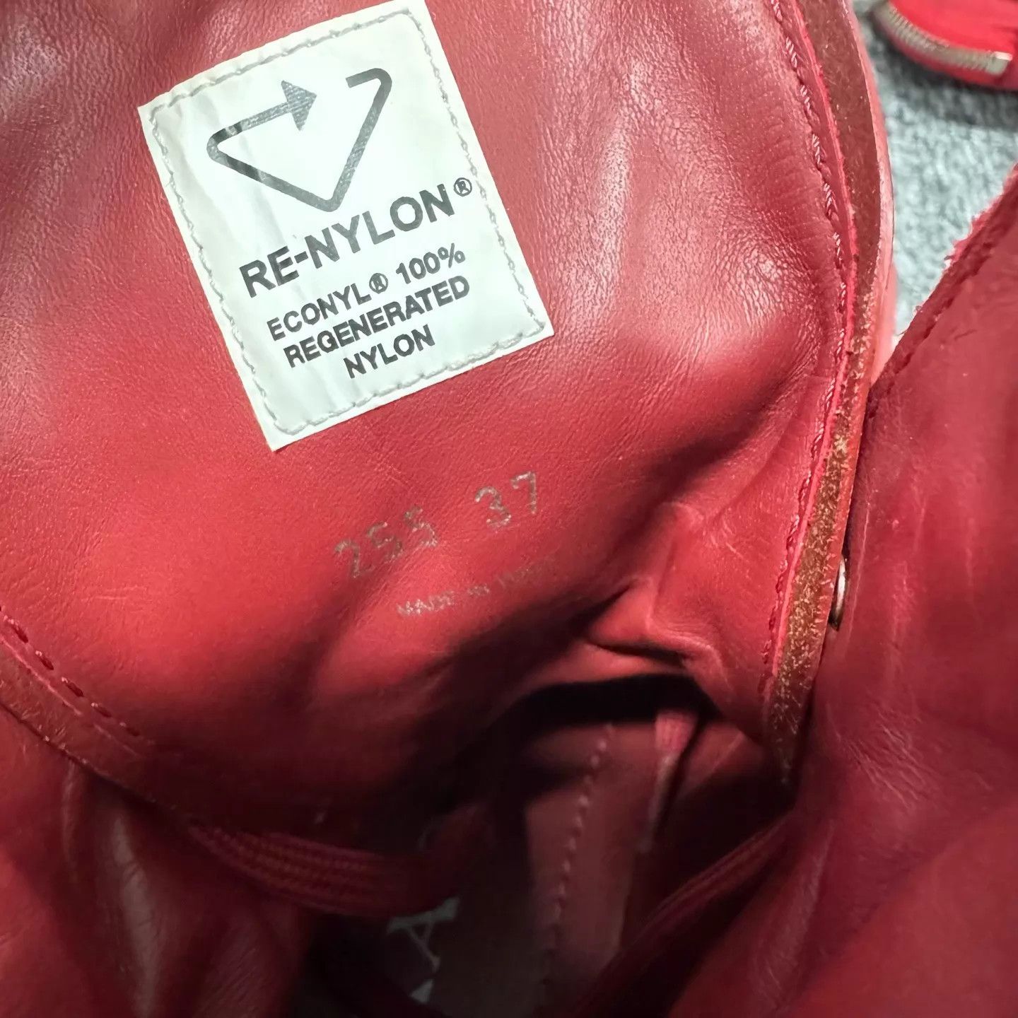 Prada Prada Red Triangle Logo Tactical Mini Bag & Platform Boots Size US 6.5 / IT 36.5 - 6 Thumbnail