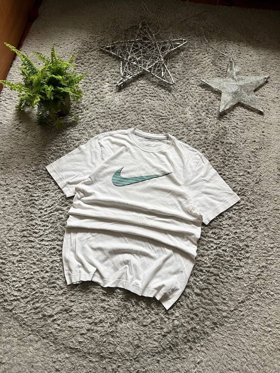 Nike × Vintage 00s Nike T-Shirt Vintage Streetwear Big Logo Swoosh Oversize Size US M / EU 48-50 / 2 - 1 Thumbnail