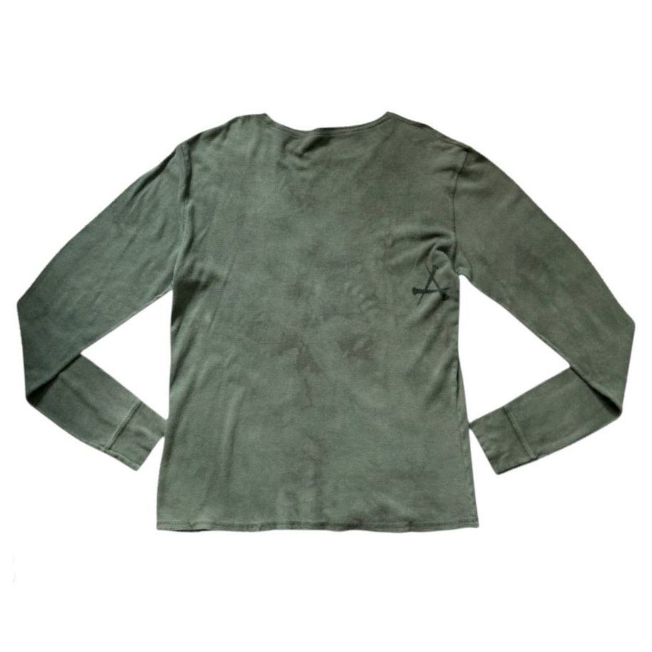 Affliction Affliction Green Long-Sleeve Top | Size 2XL Size US XXL / EU 58 / 5 - 2 Thumbnail