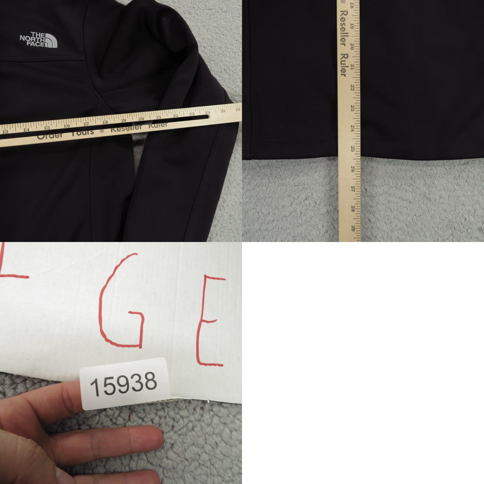 The North Face VINTAGE The North Face Windwall Jacket Mens Small Black Short Soft Shell Zip Size US S / EU 44-46 / 1 - 9 Thumbnail
