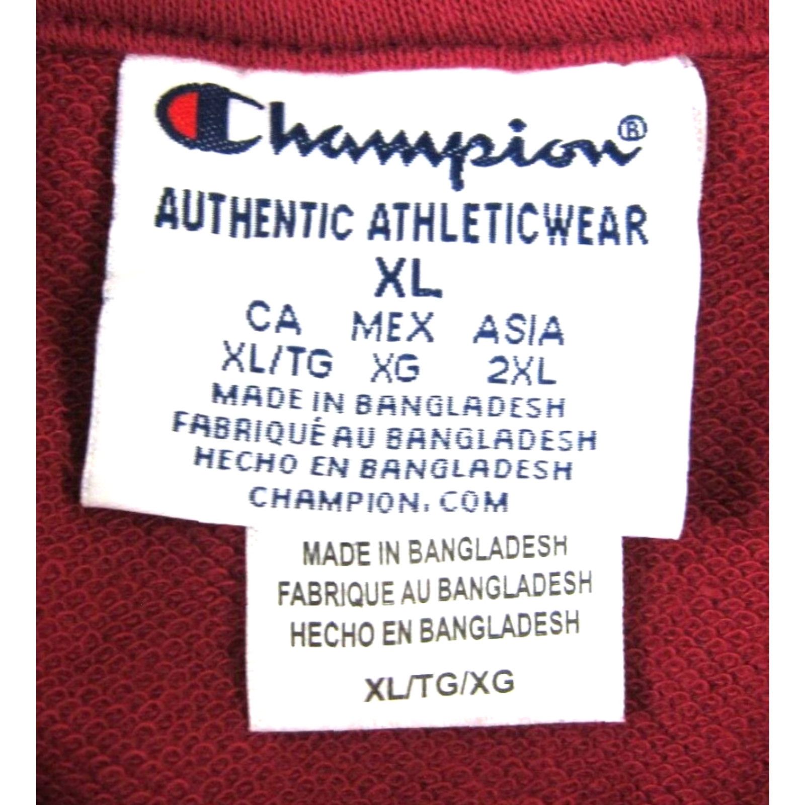 Champion Champion Hoodie Women XL Red WSU Washington State University Cougars Sweatshirt Clothing University Shirt" Size XL / US 12-14 / IT 48-50 - 3 Thumbnail