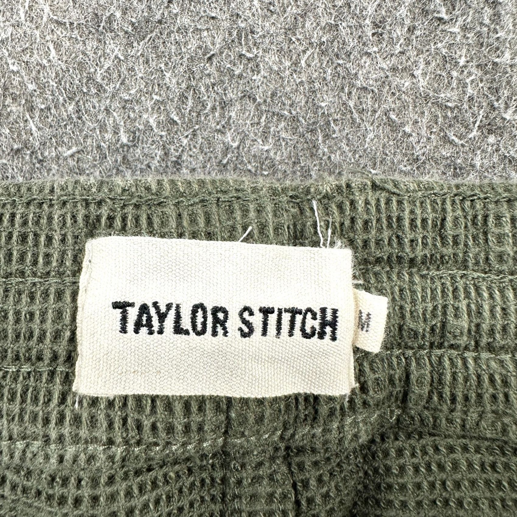 Taylor Stitch Taylor Stitch Pants Mens M Green Jogger Apres Thermal Waffle Knit Cotton Heavy Sports 90s Athleisure Tapered Inseam 27 Pockets Size US 31 - 3 Thumbnail