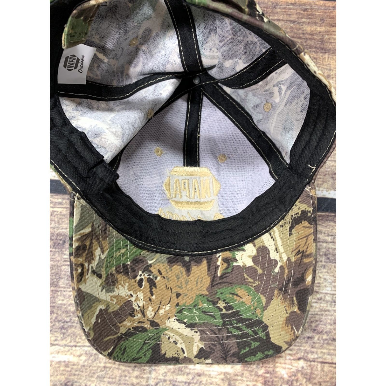 Vintage NAPA Outdoors Camouflage Hat Cap Adjustable Hook Loop Camo Know How Men Baseball Cap Adjustable Camouflage Hat Cap NAPA Outdoors Size ONE SIZE - 6 Thumbnail
