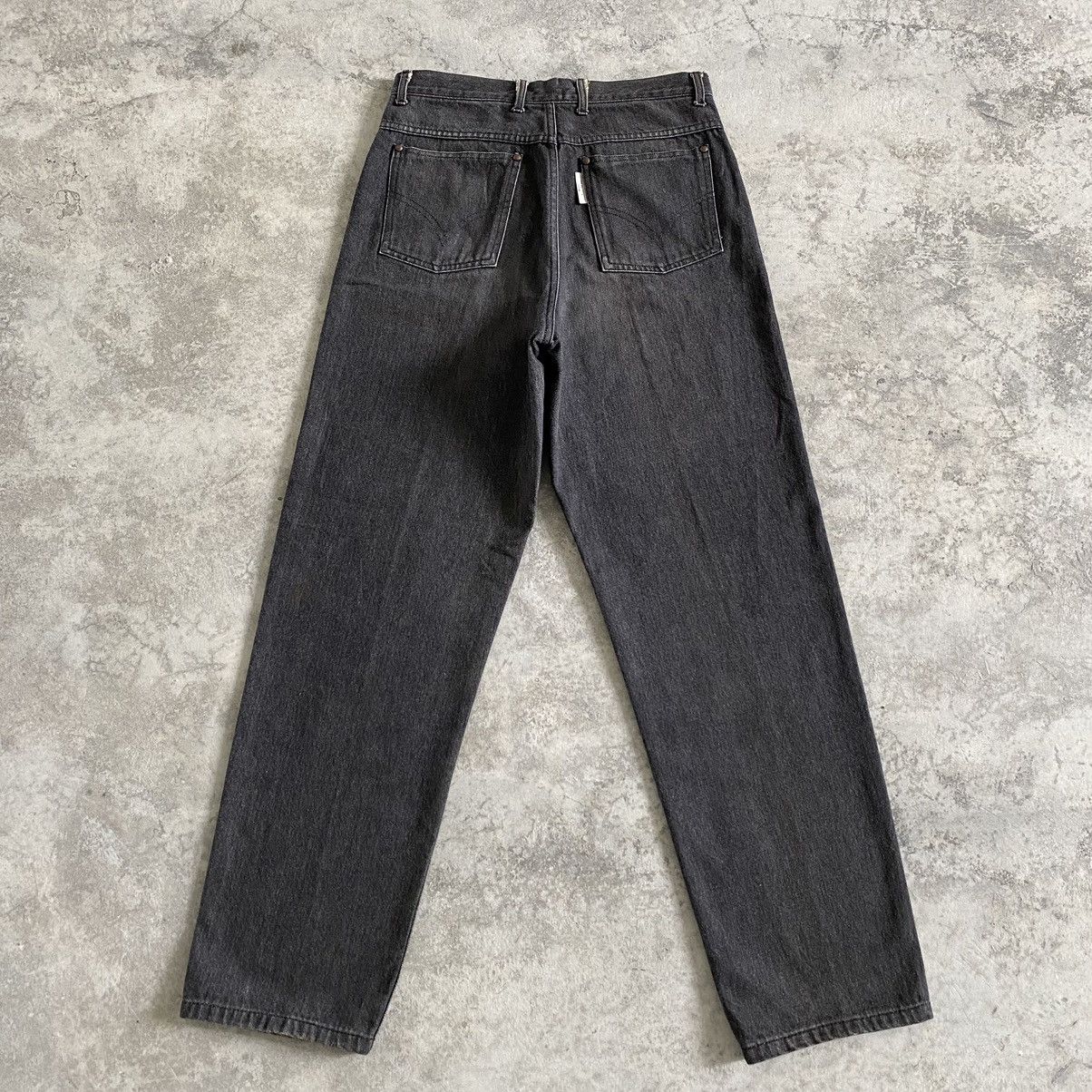 Comme des Garcons Homme 1990’s CdG Homme Wide Smoky Black Denim Jeans Size US 29 - 13 Thumbnail