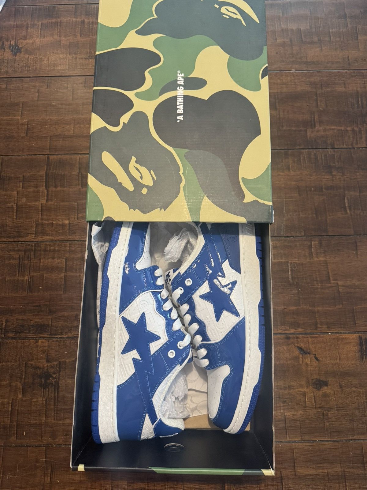 Bape BAPE Sk8 Sta #5 Luxury Sport Monogram Royal Blue Size 12 Size US 12 / EU 45 - 1 Thumbnail