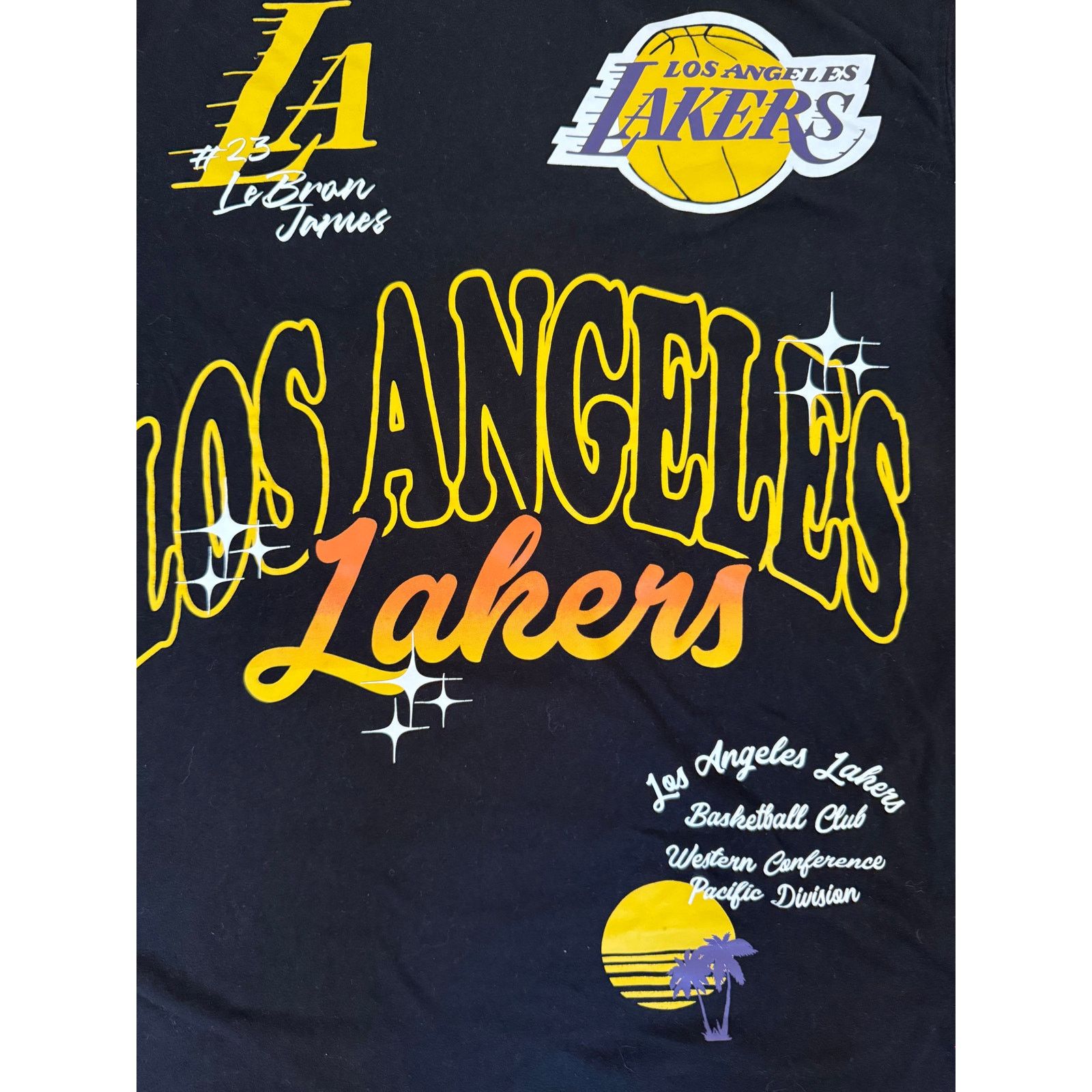 Los Angeles Apparel NBA Los Angeles Lakers black T-shirt Size US L / EU 52-54 / 3 - 4 Thumbnail